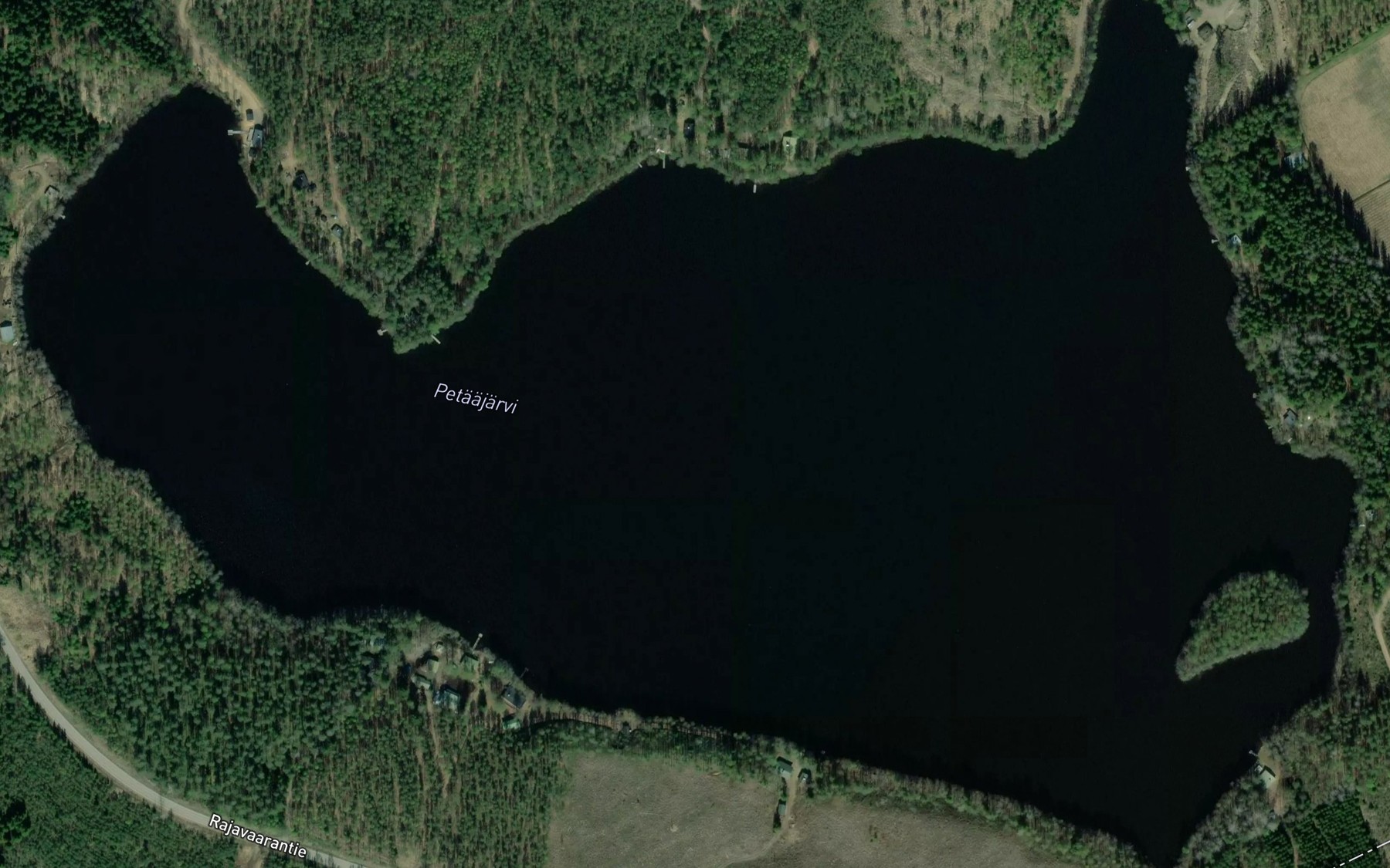 Satellite map of the Petaajarvi