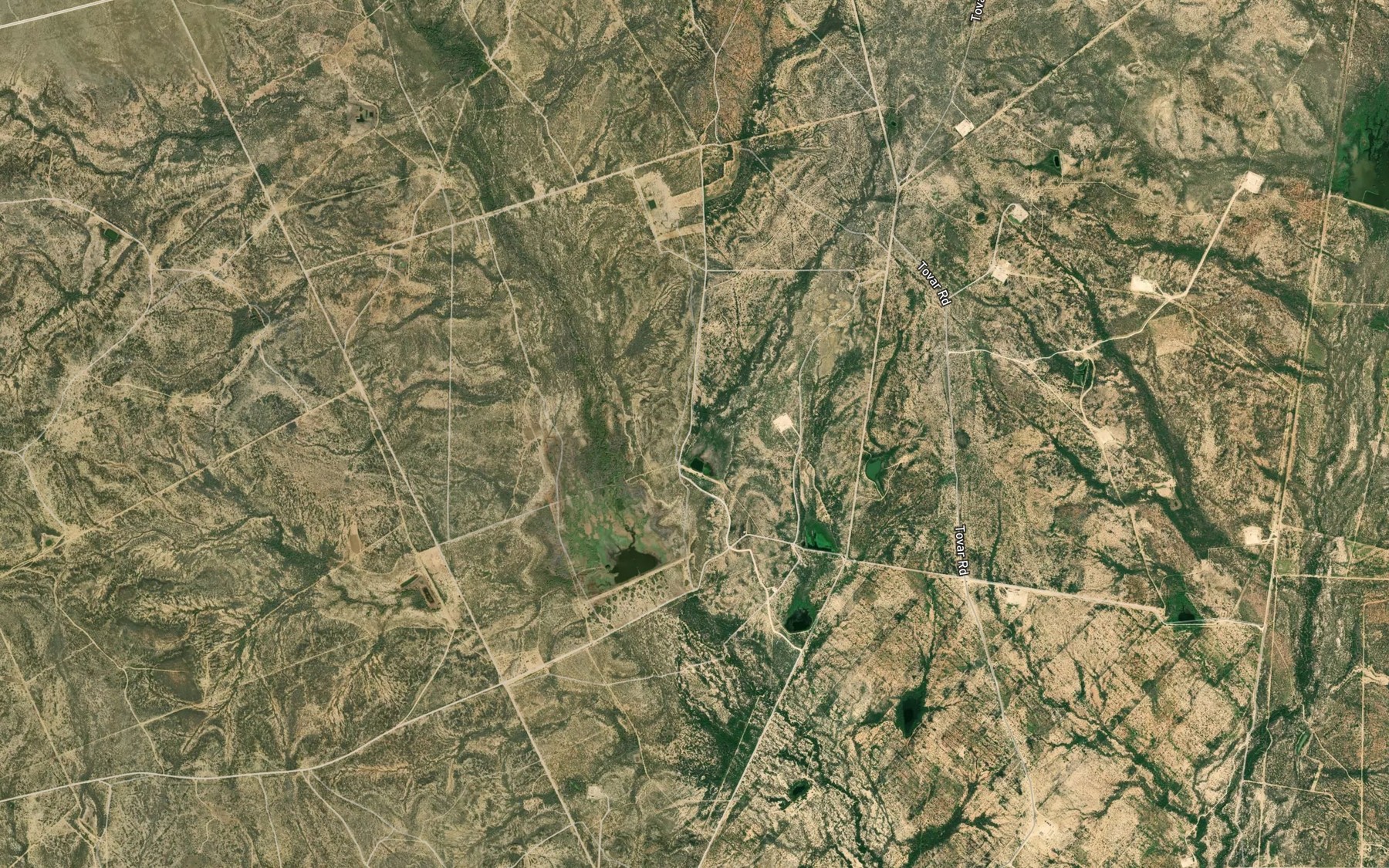 Satellite map of the Tovar Ranch Lake Number 1