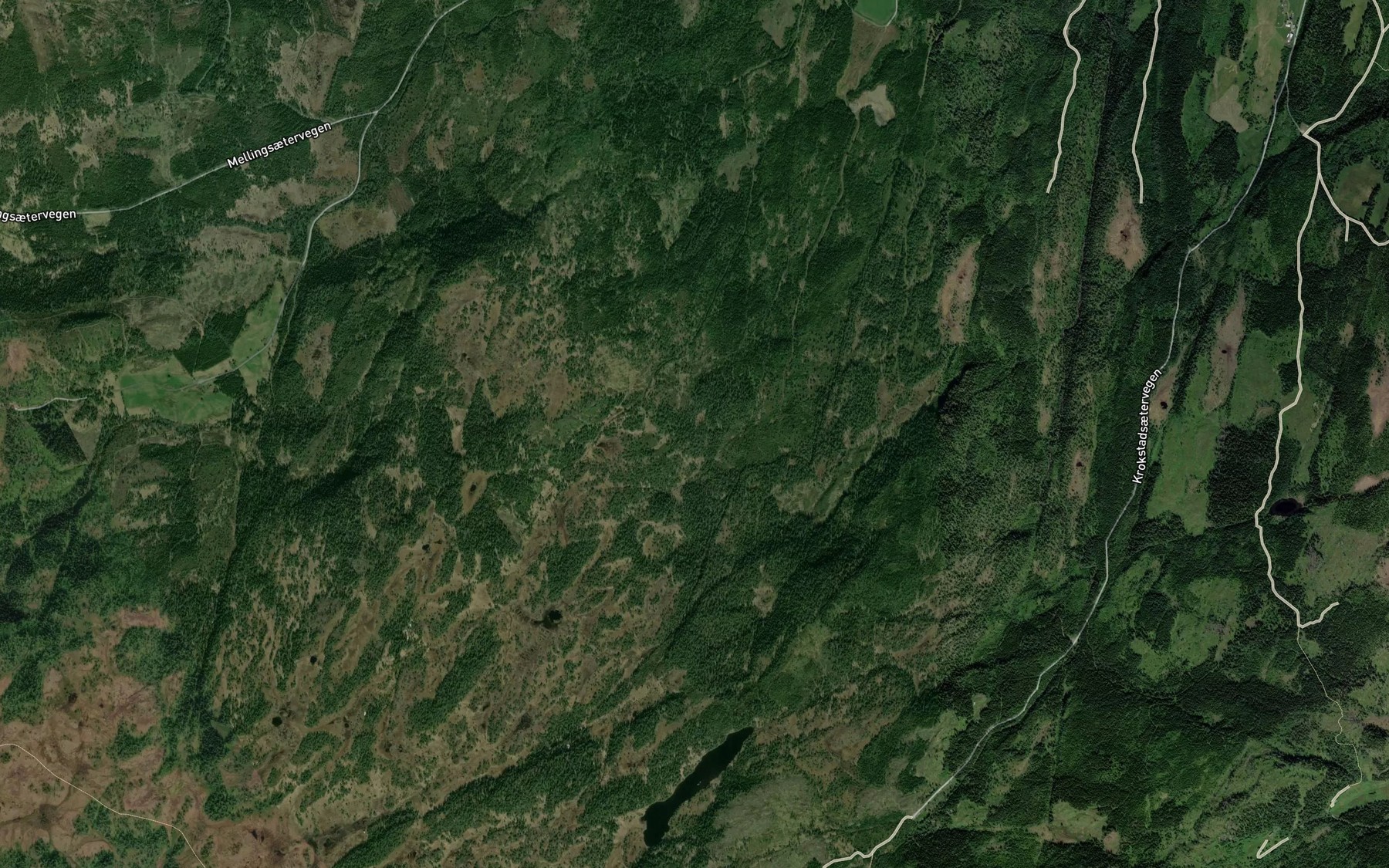 Satellite map of the Asslaettbekken