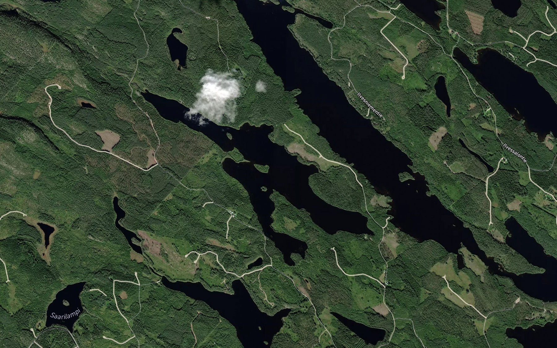 Satellite map of the Kakonjarvi
