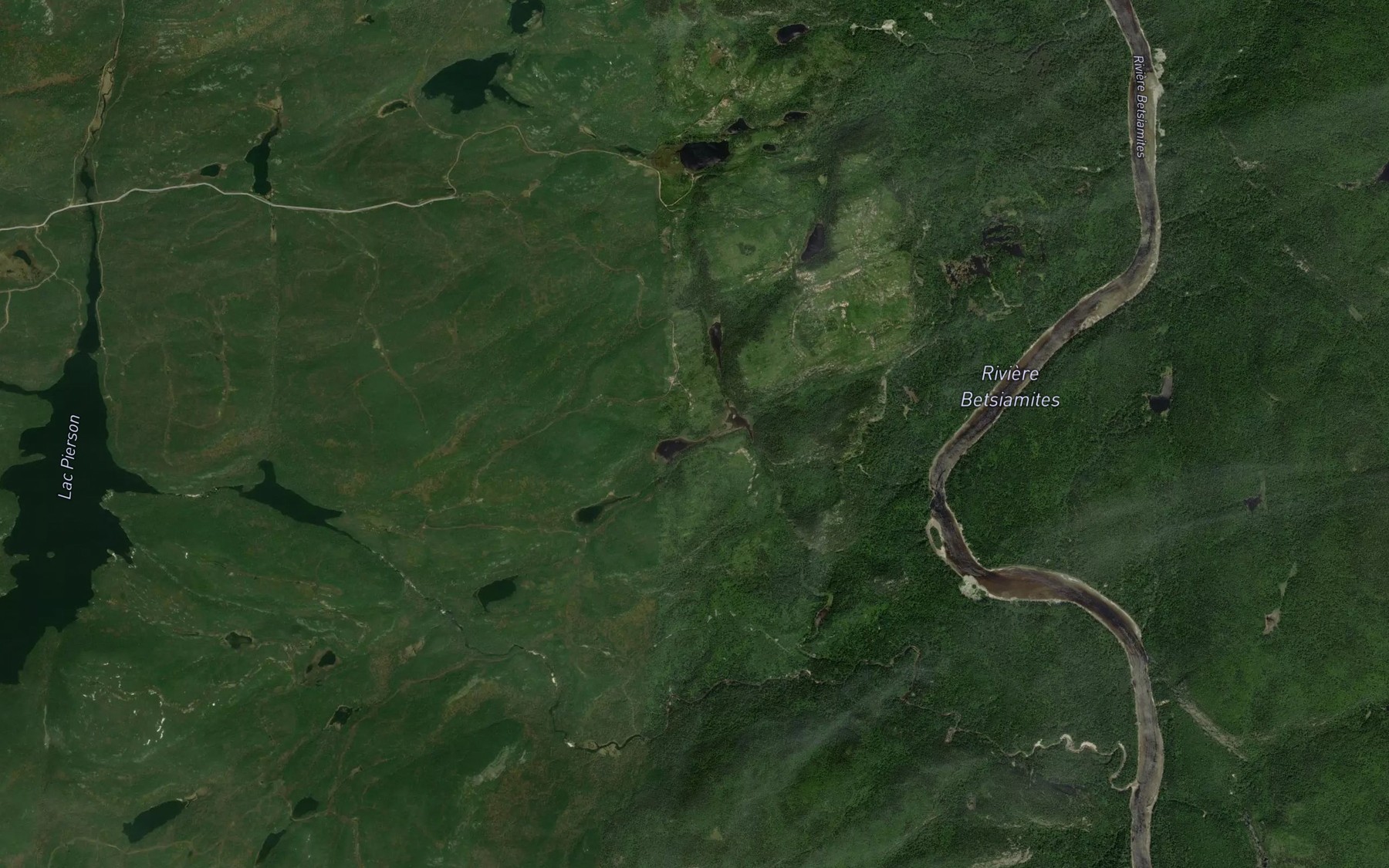Satellite map of the Lac du Lien