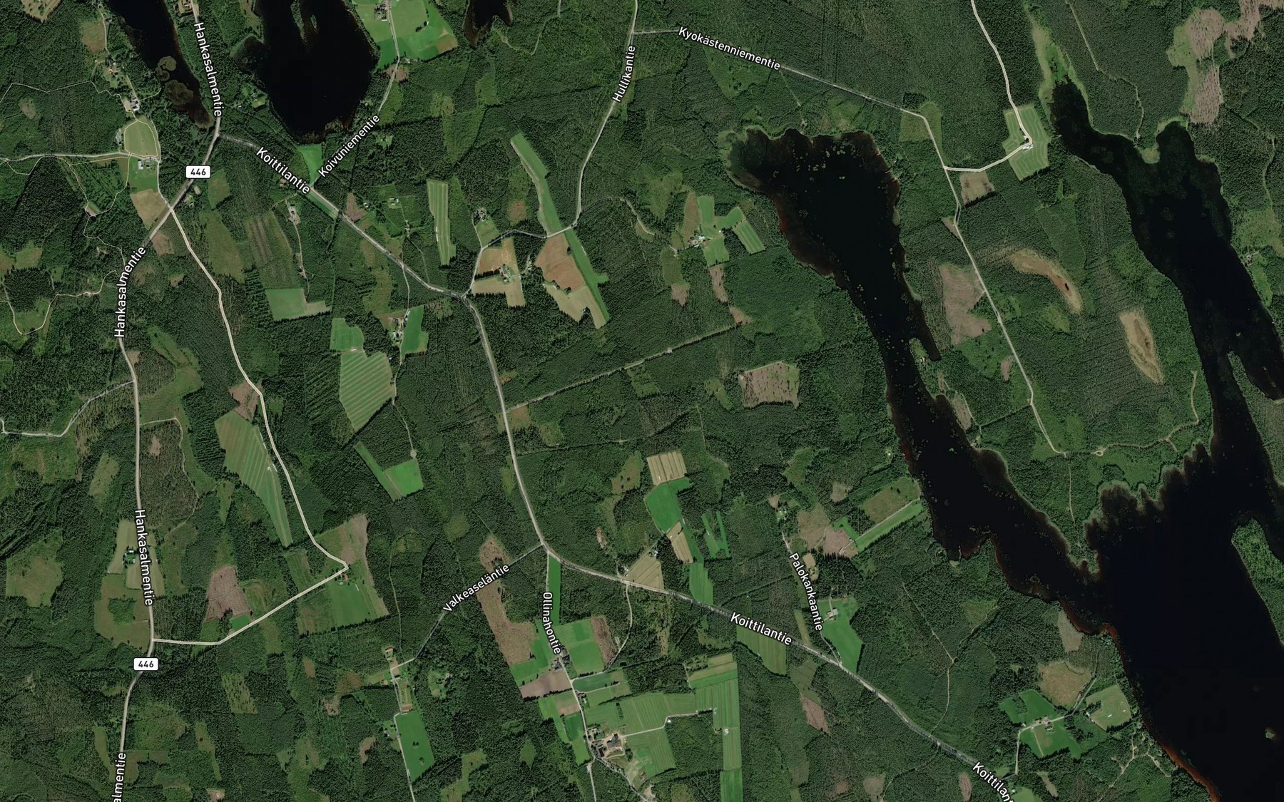 Satellite map of the Kuolinpuru