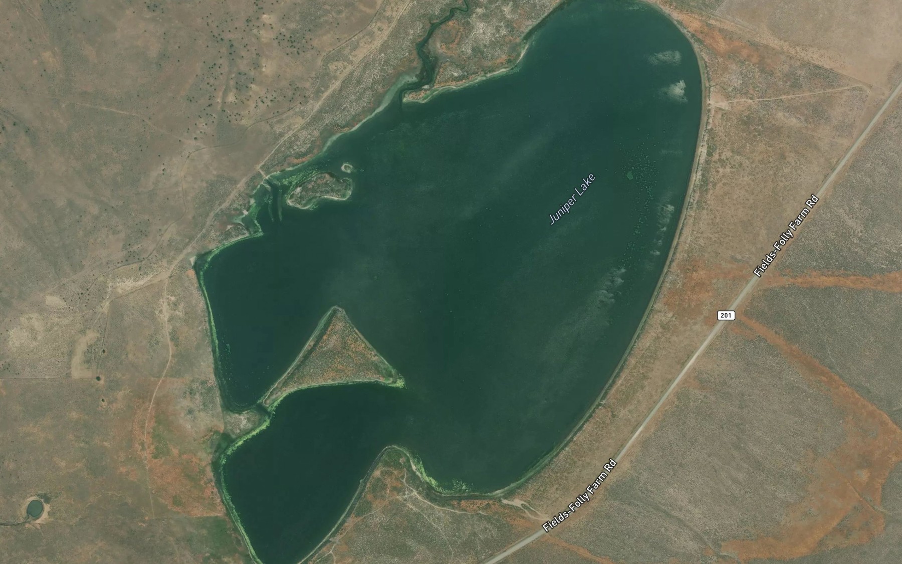 Satellite map of the Juniper Lake