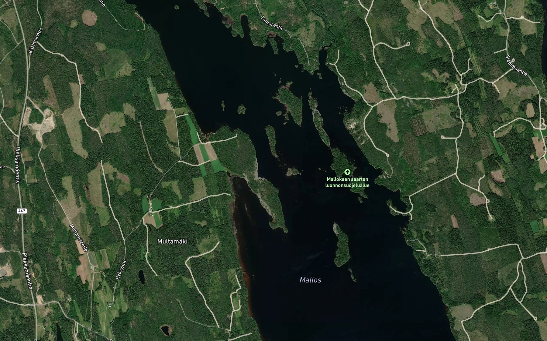 Satellite map of the Satkynsalmi