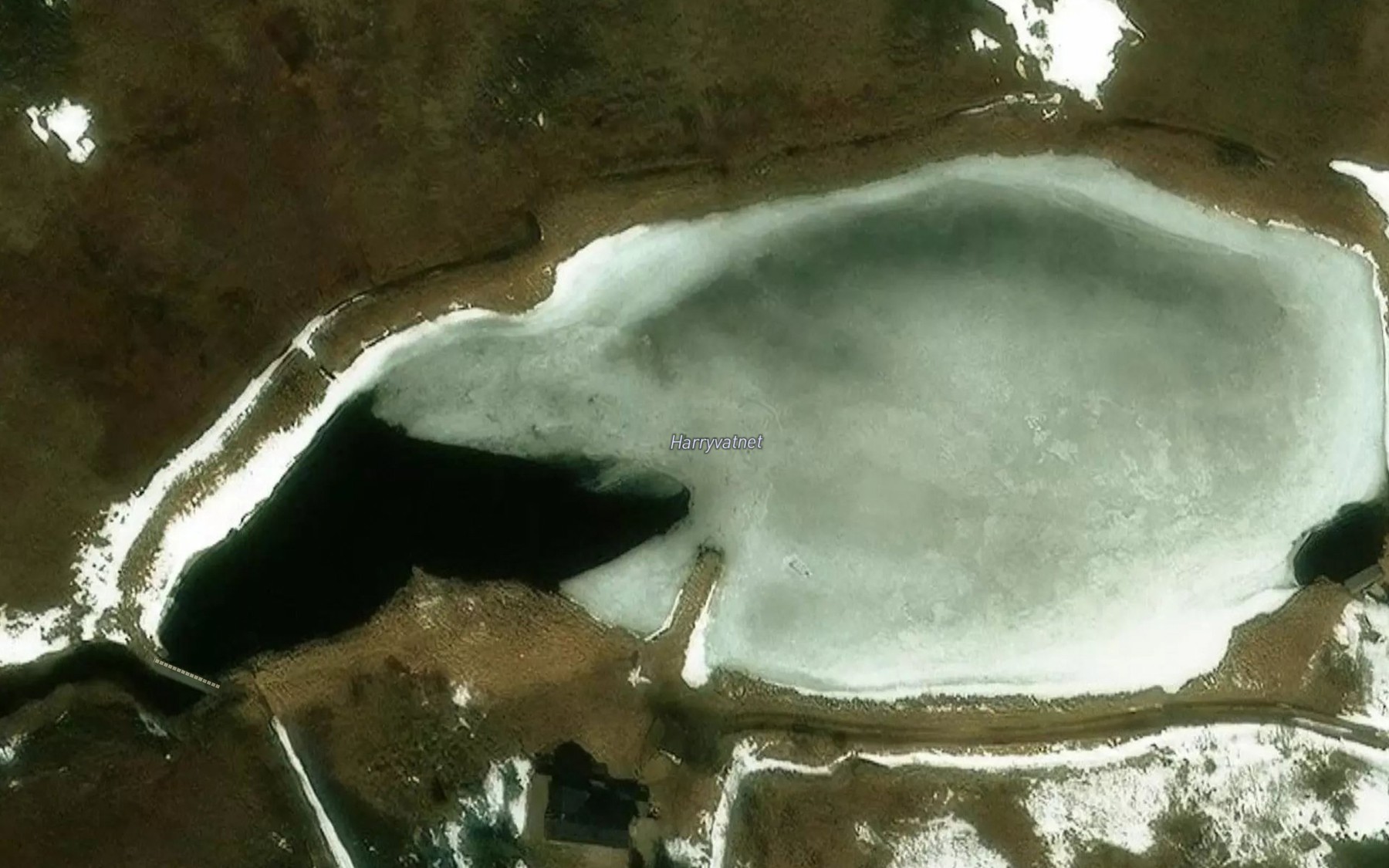 Satellite map of the Harryvatnet
