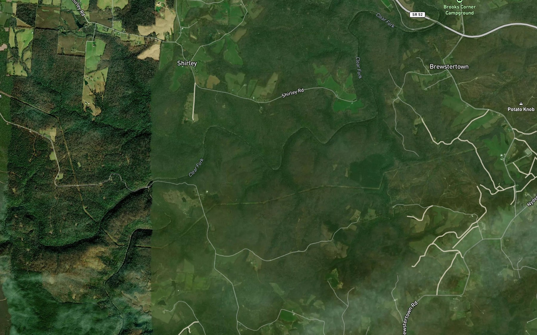 Satellite map of the Still Camp Branch