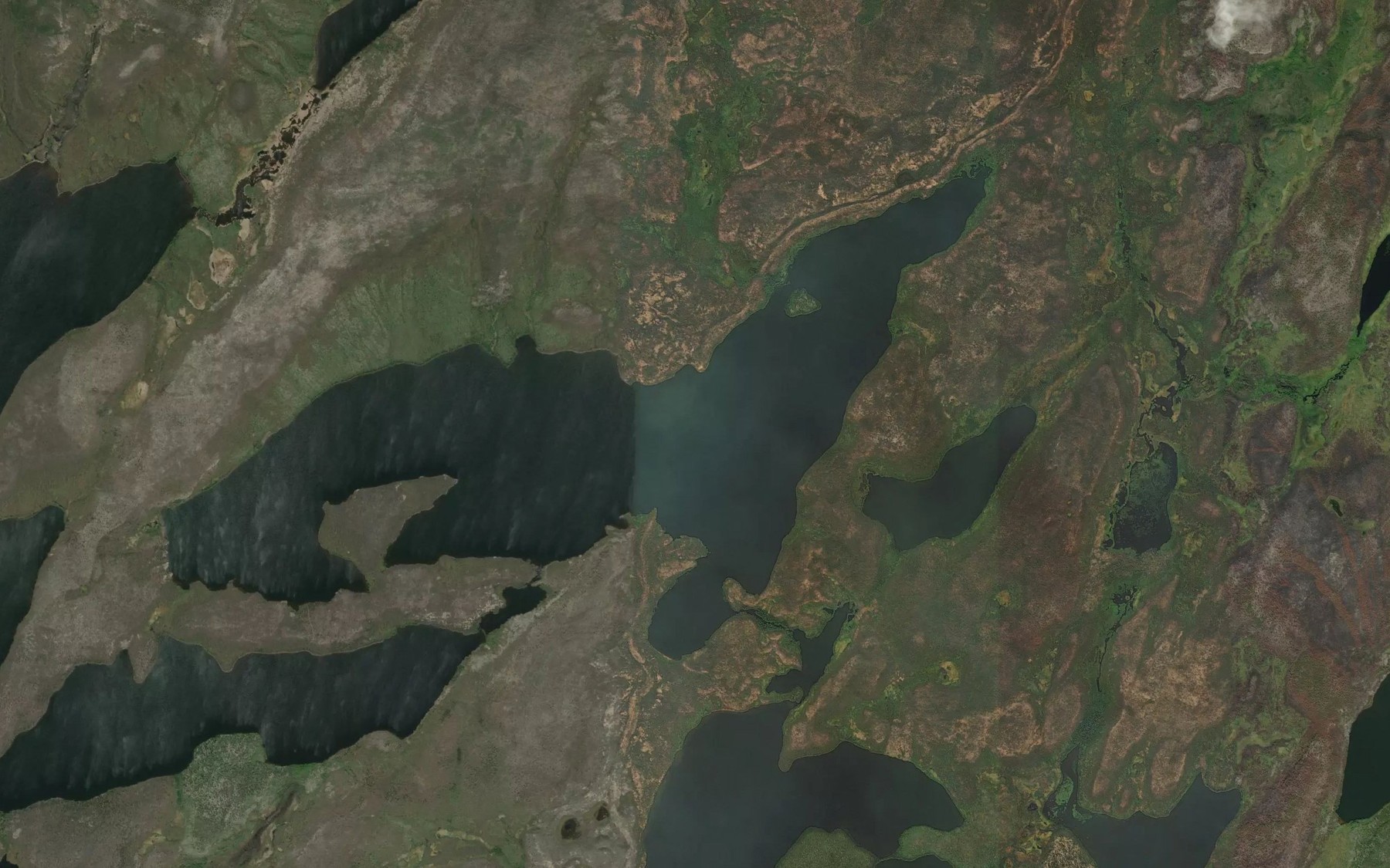 Satellite map of the Maloney Lake