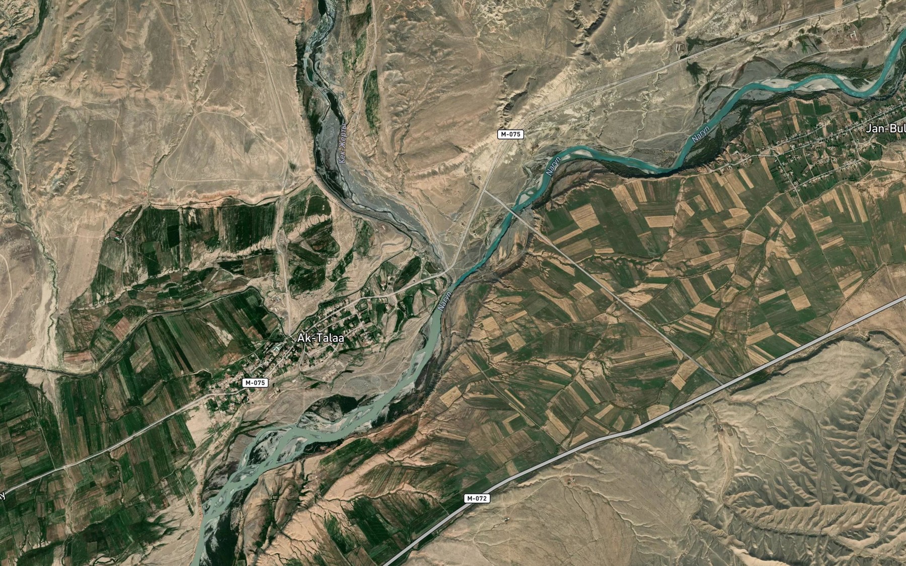 Satellite map of the Song-Kel'