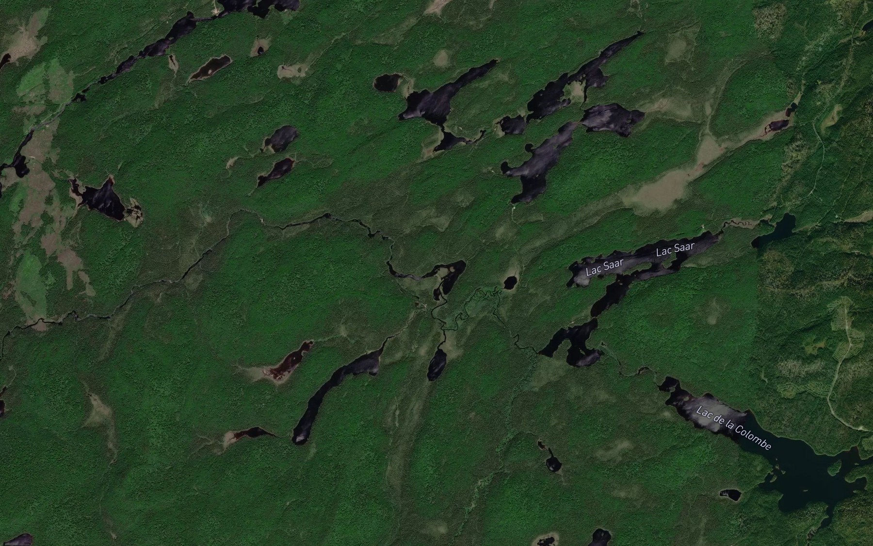 Satellite map of the Lac du Marteau