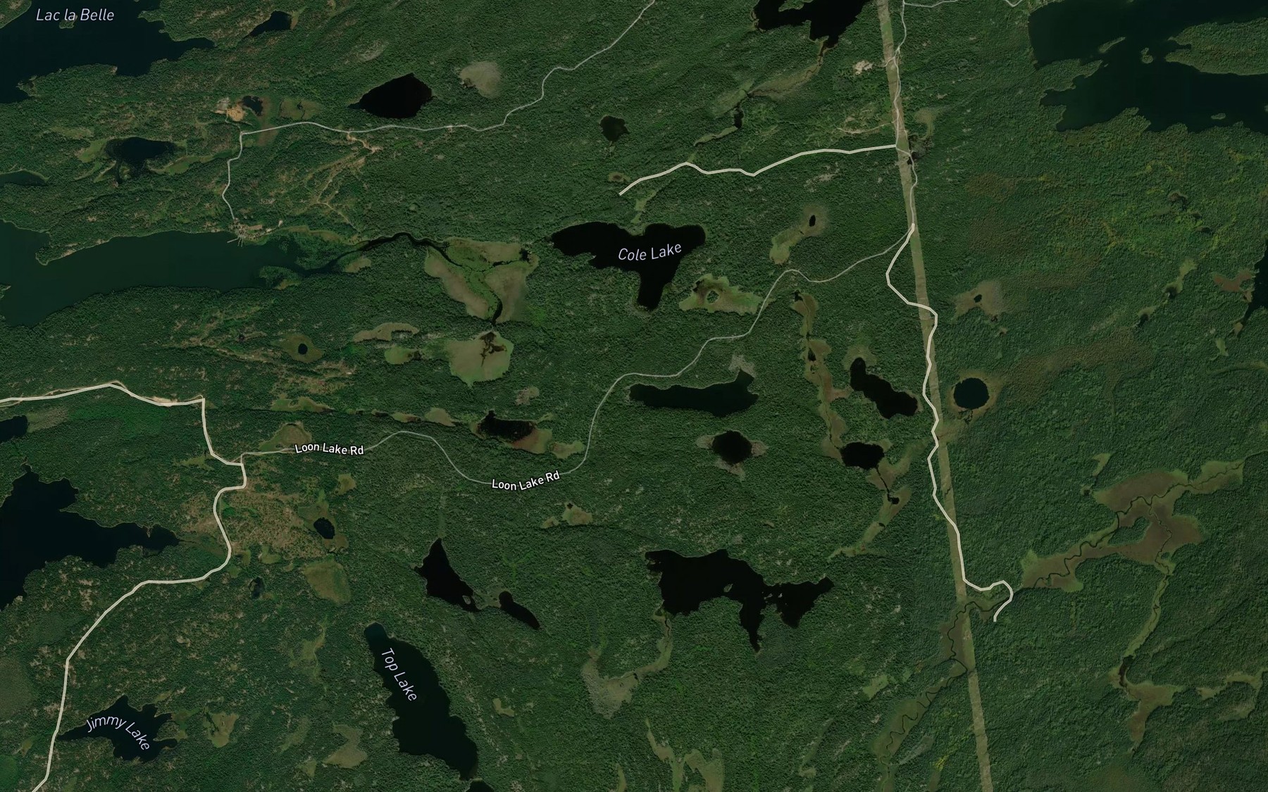 Satellite map of the Weedy Bay