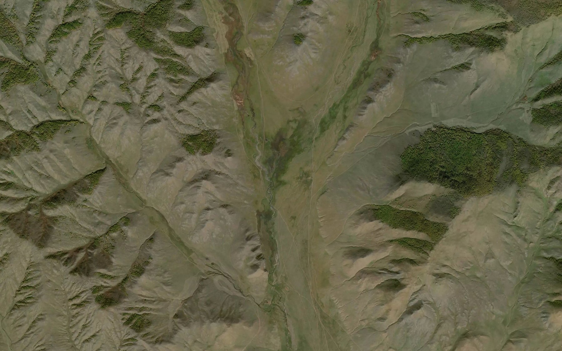 Satellite map of the Zun-Khudoga