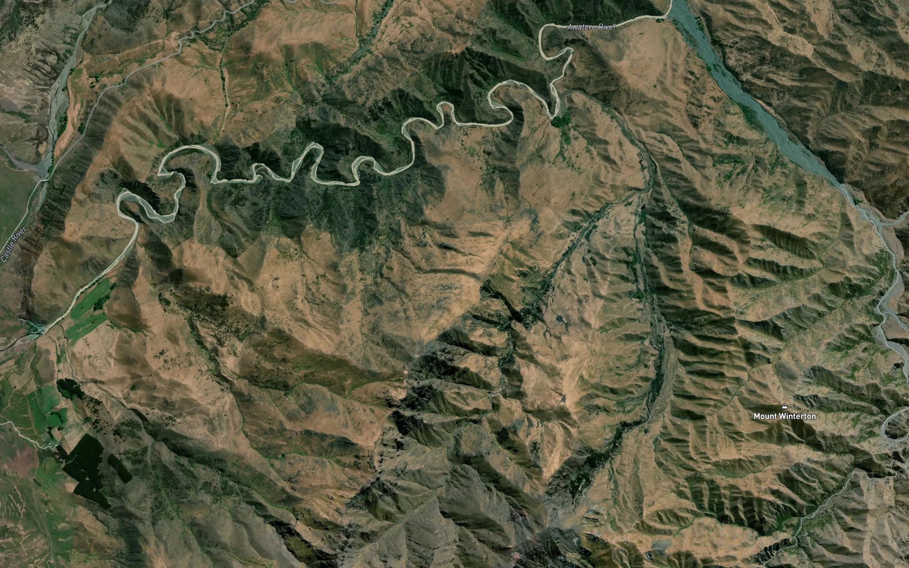 Satellite map of the Middlehurst Stream