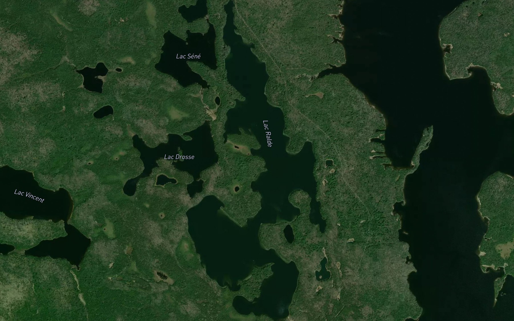 Satellite map of the Lac Ralde