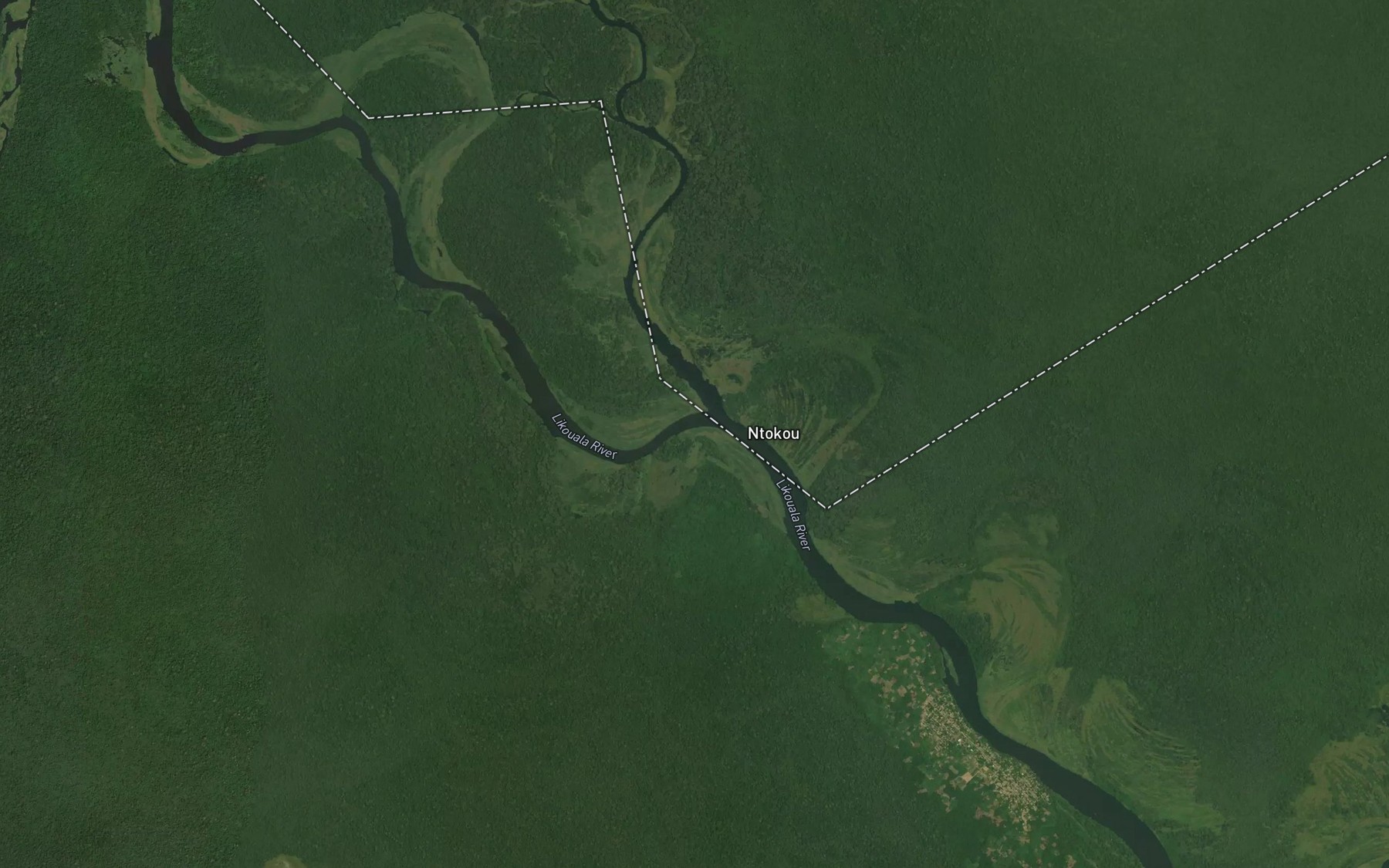 Satellite map of the Lengoue