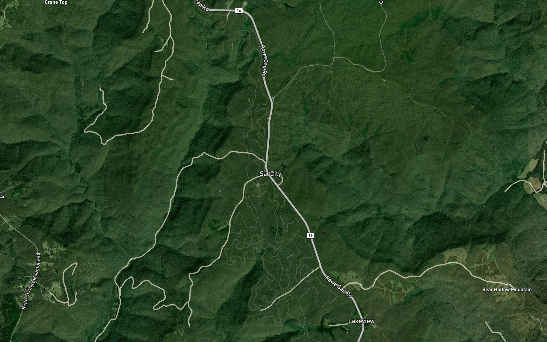 Satellite map of the Sal City Spring