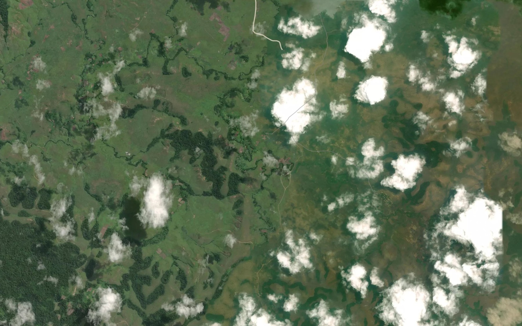 Satellite map of the Ngola