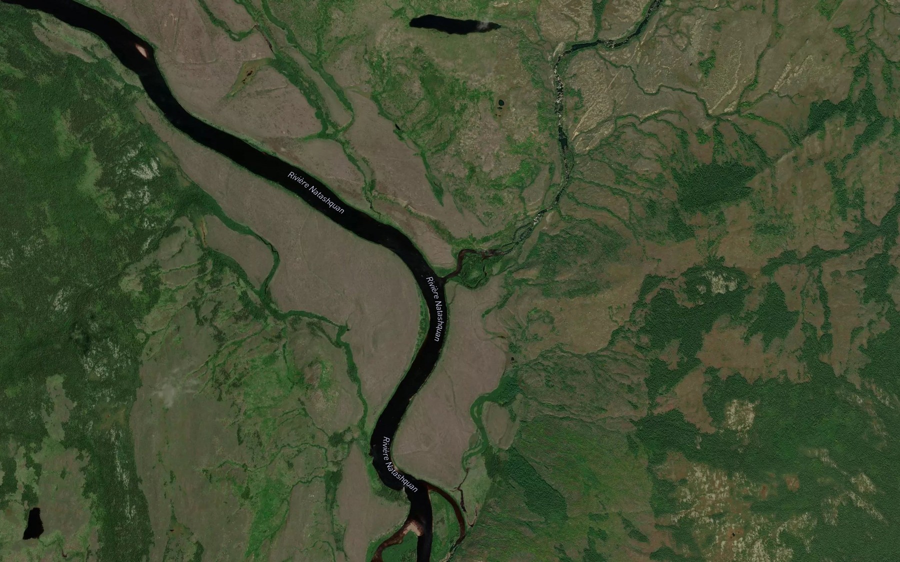 Satellite map of the Riviere Le Dore