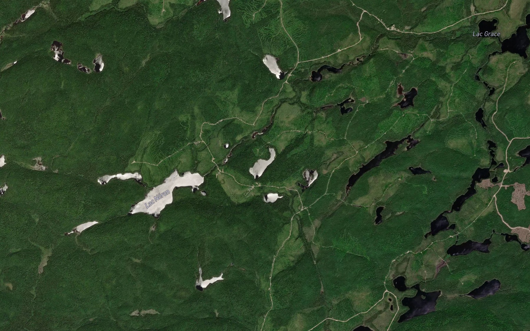Satellite map of the Lac Astro