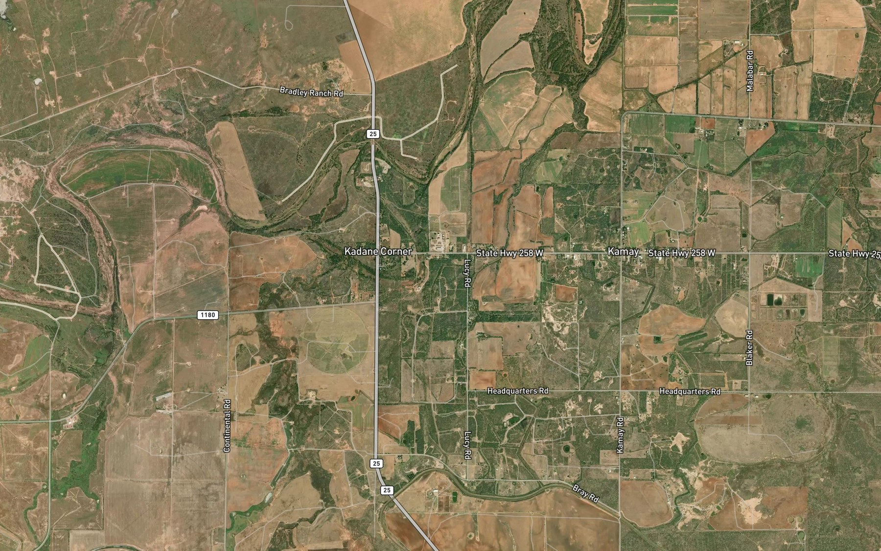 Satellite map of the SJ Lateral