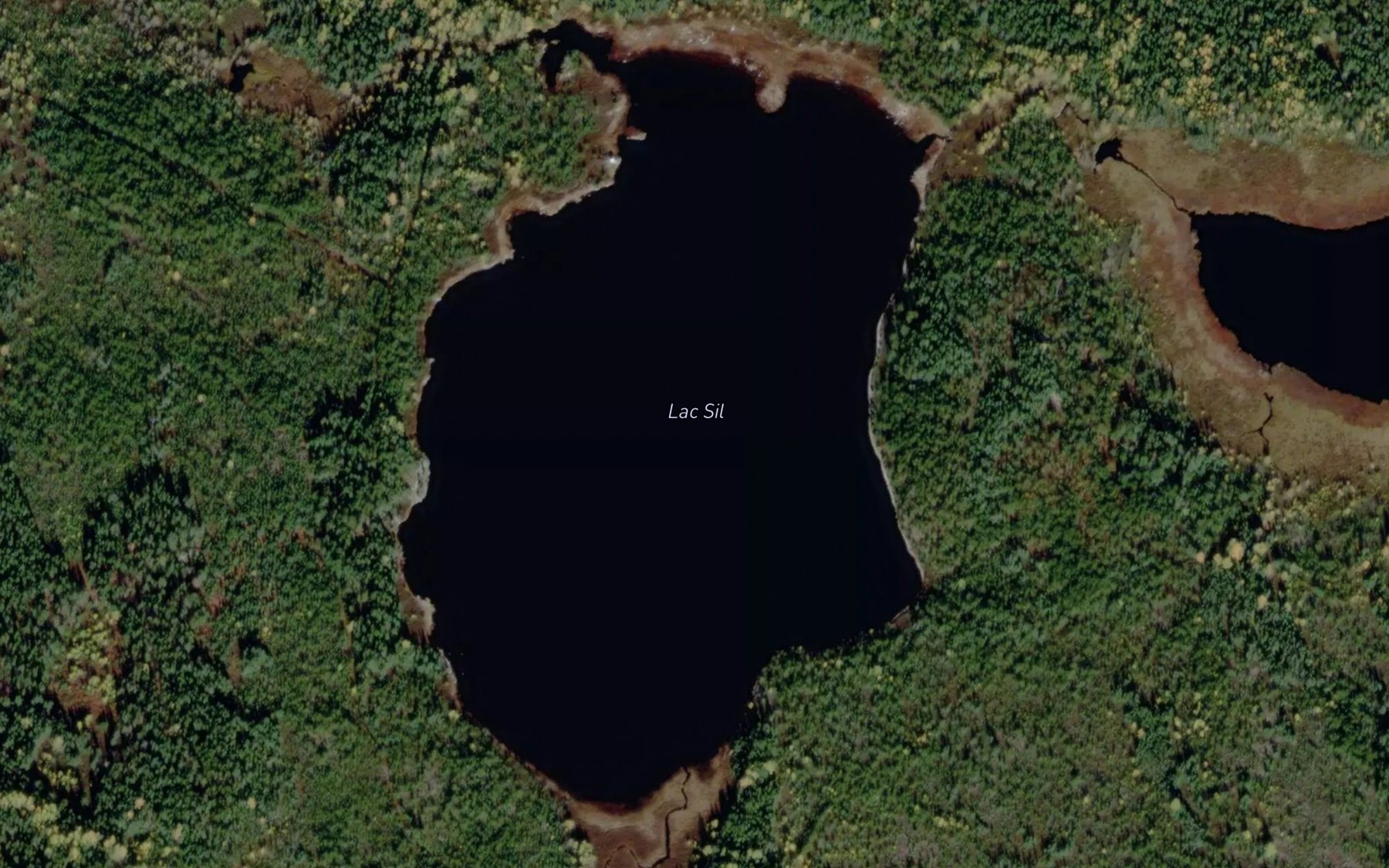 Satellite map of the Lac Sil