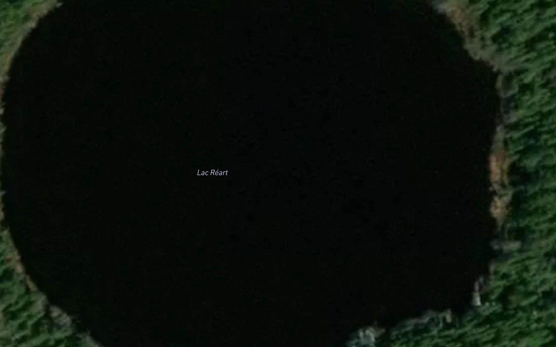 Satellite map of the Lac Reart