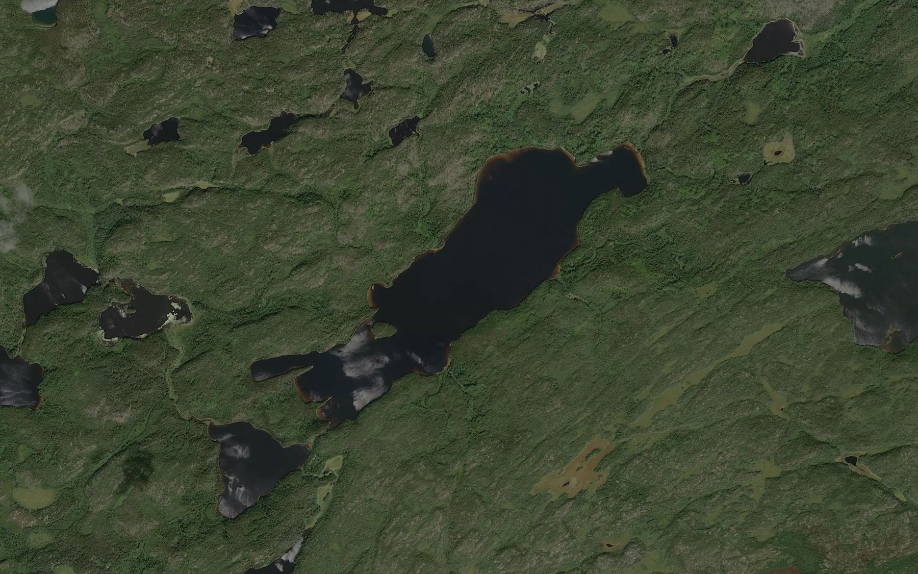Satellite map of the Rainfall Lake