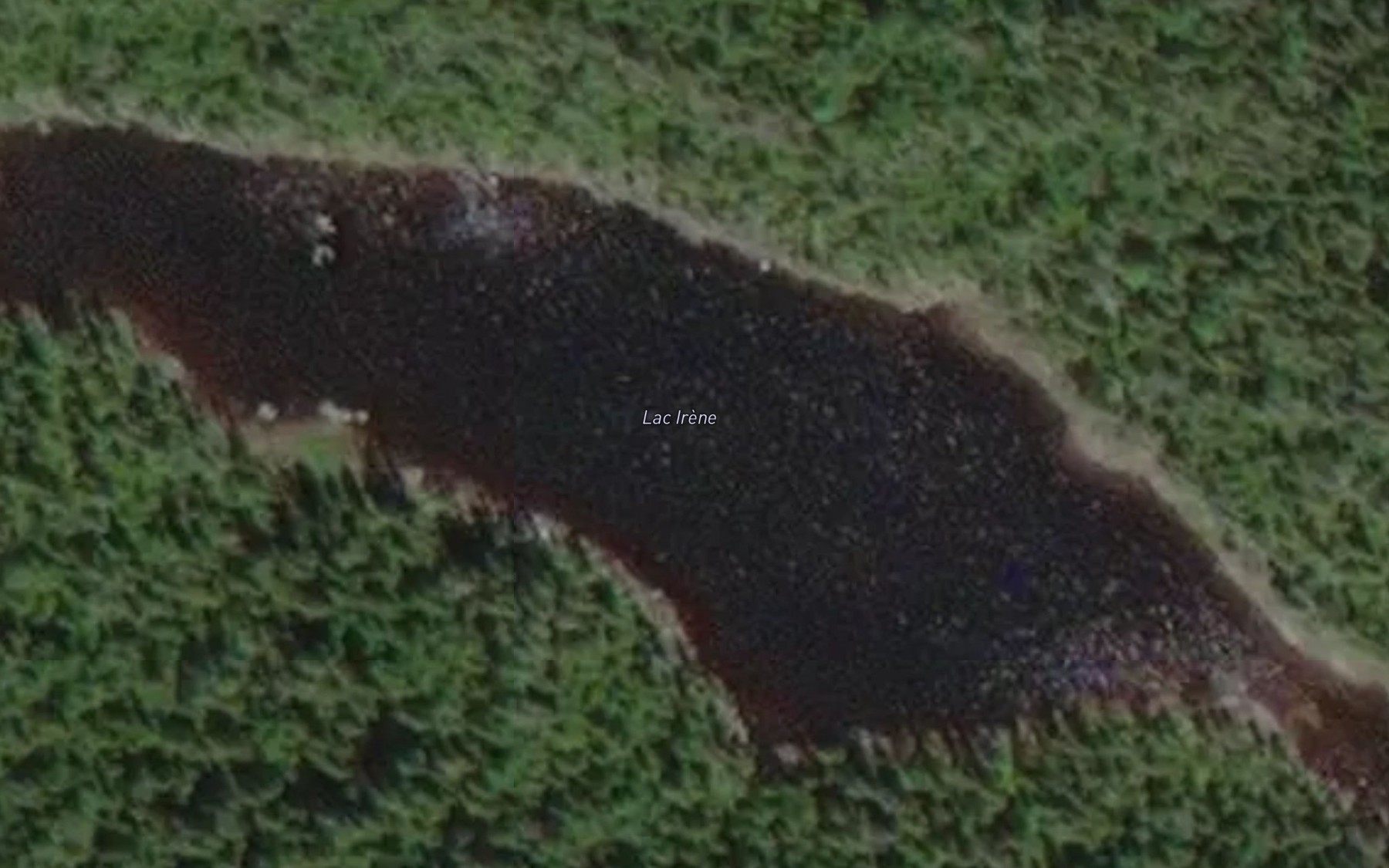 Satellite map of the Lac Irene