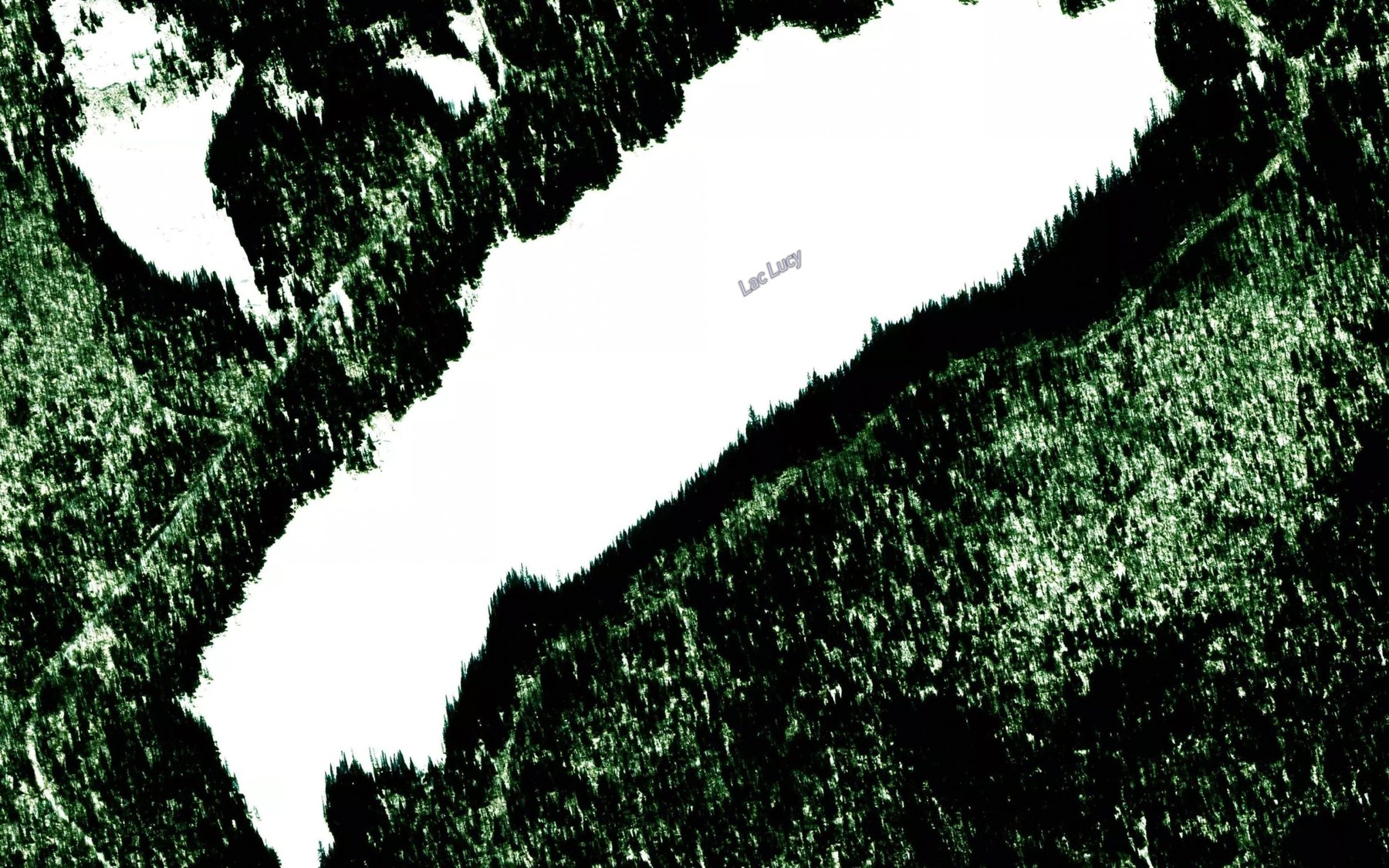 Satellite map of the Lac Lucy