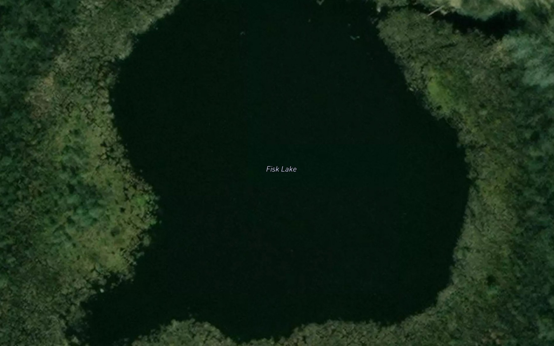 Satellite map of the Fisk Lake