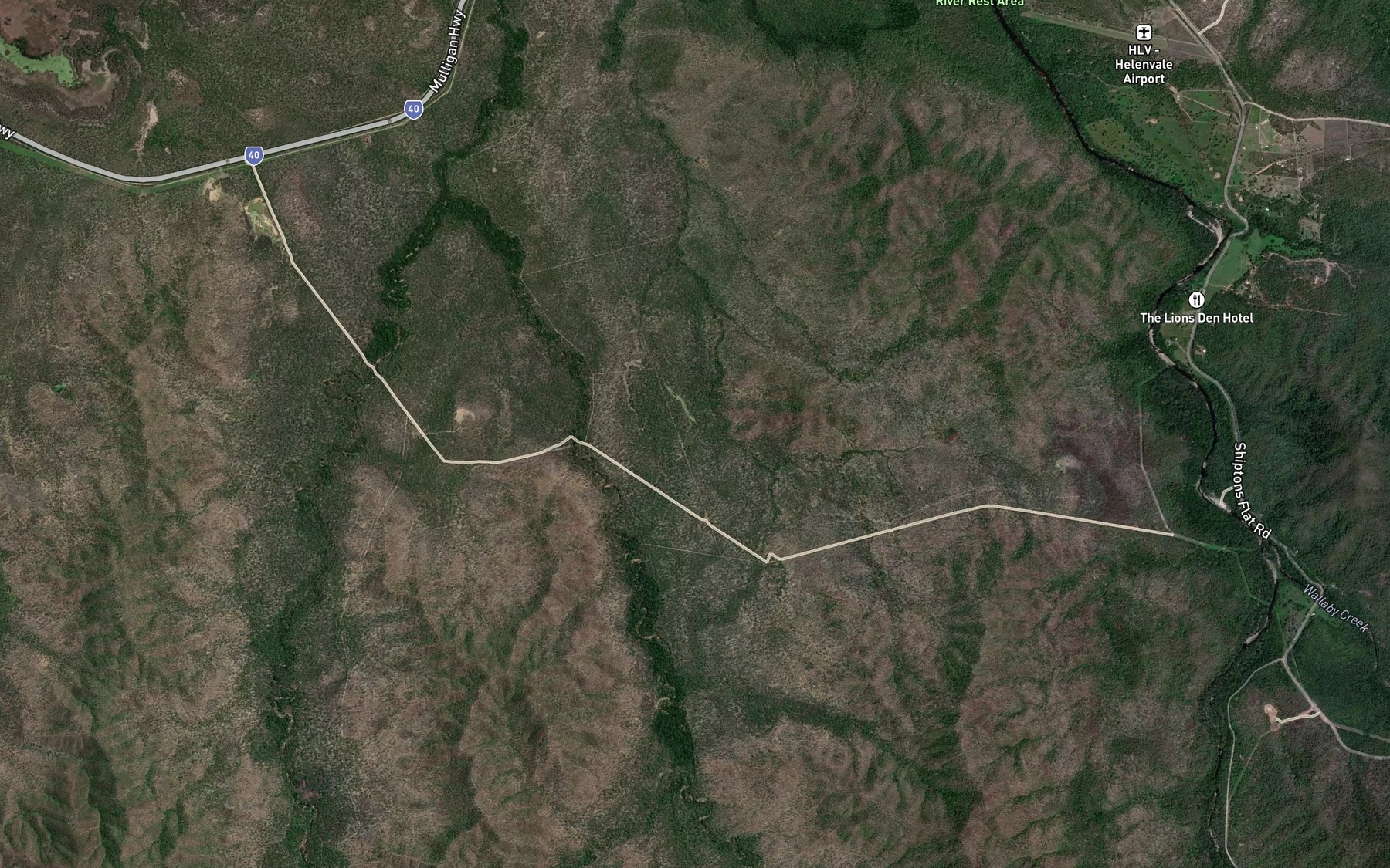 Satellite map of the Beasley Lagoon
