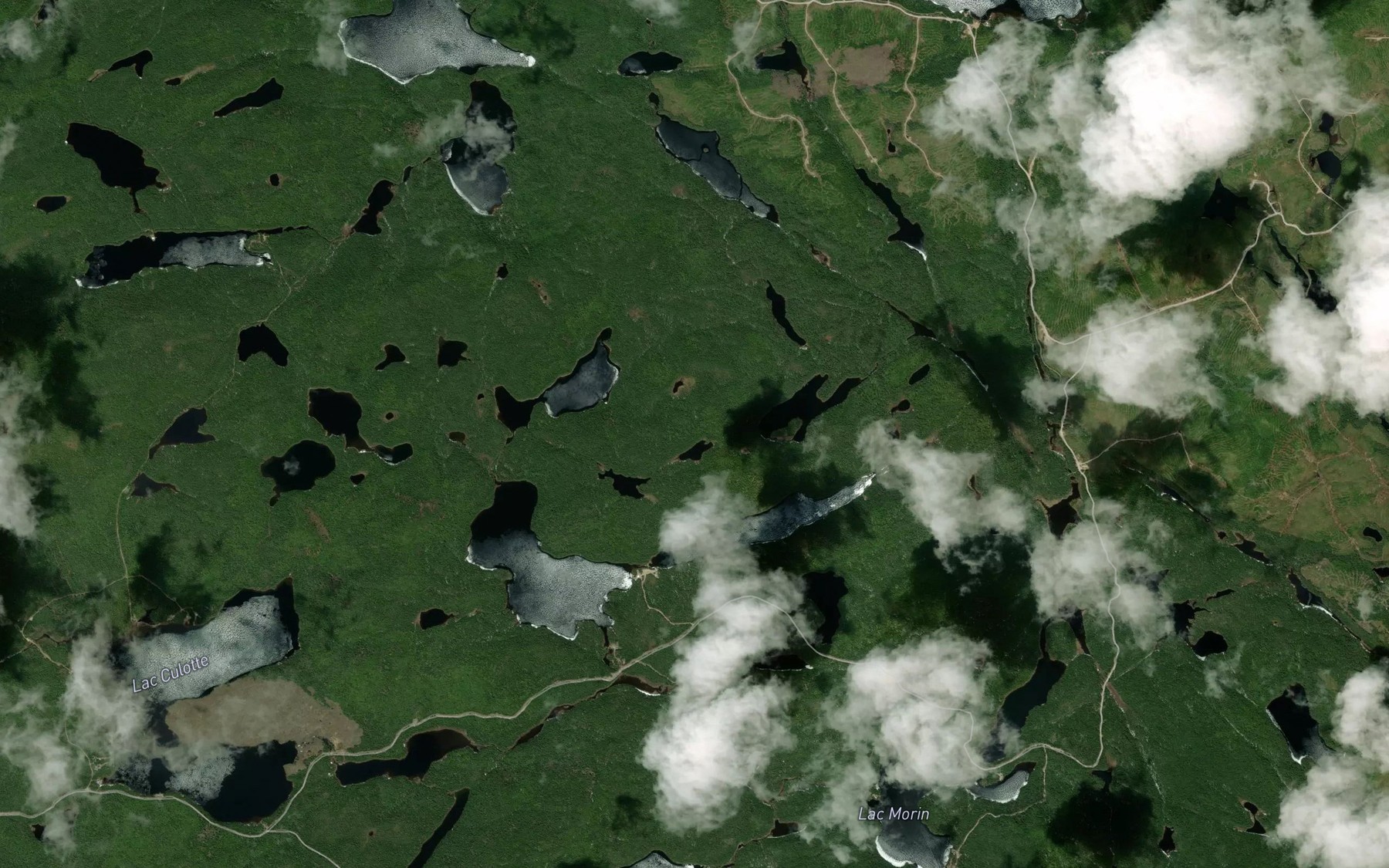 Satellite map of the Lac de l'Etau