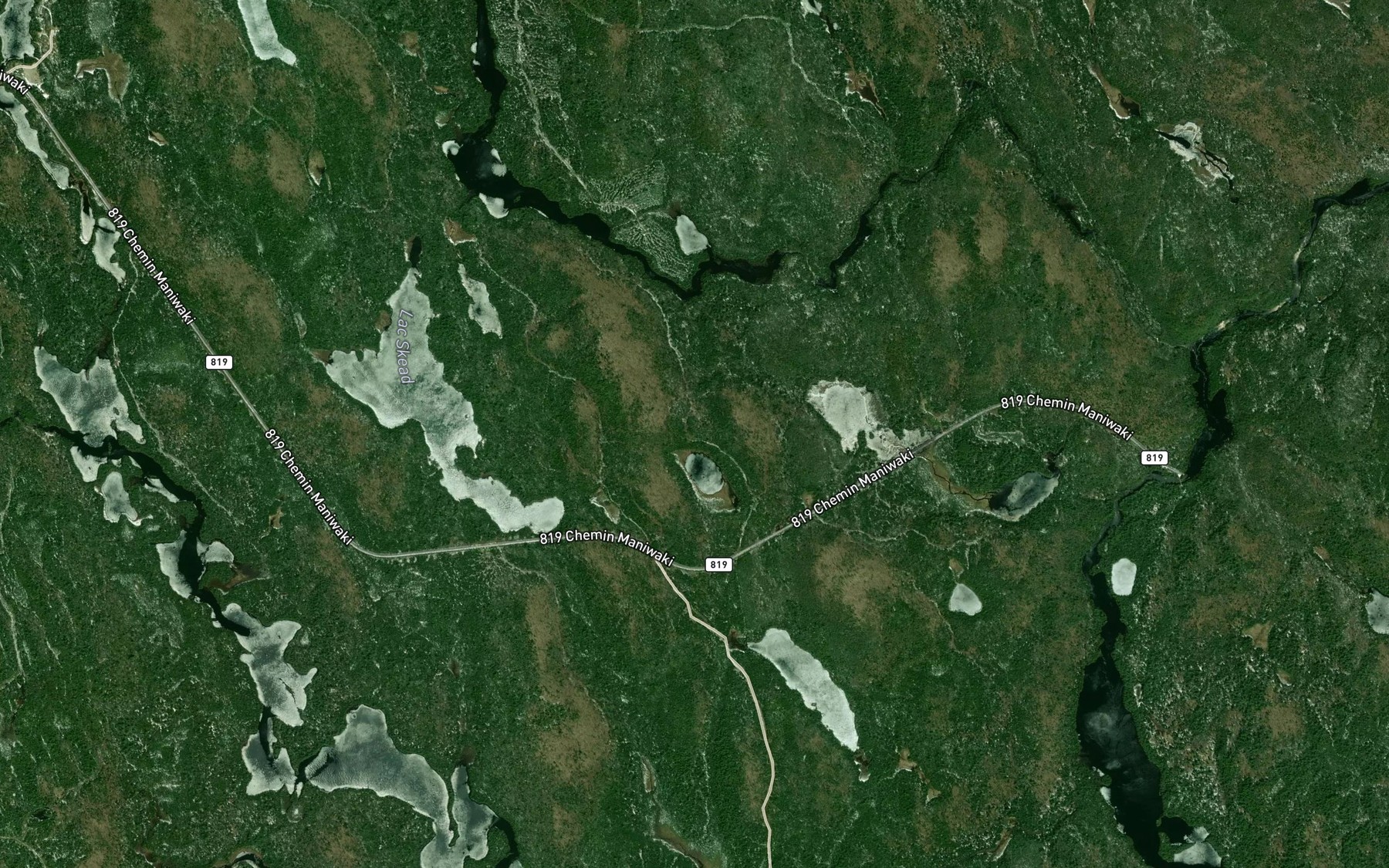 Satellite map of the Lac du Goura