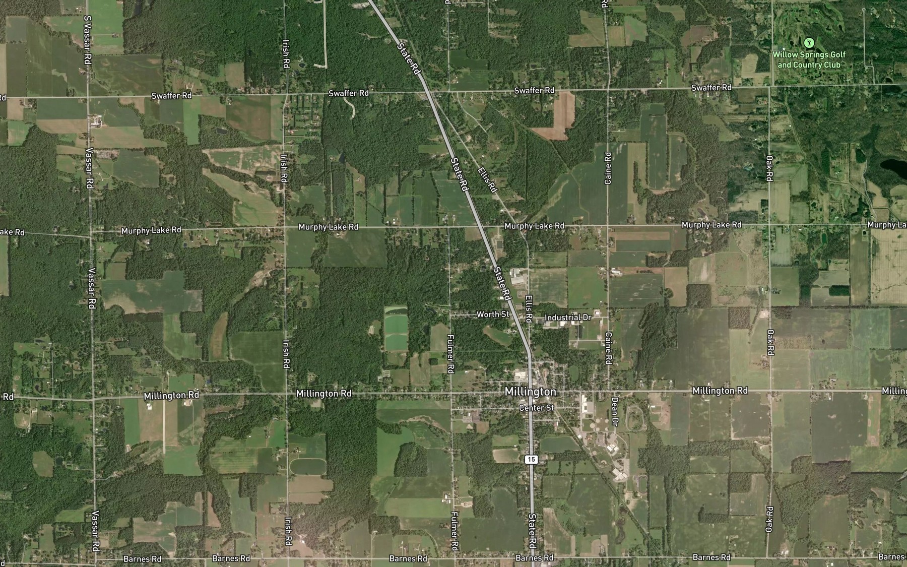 Satellite map of the Case Drain