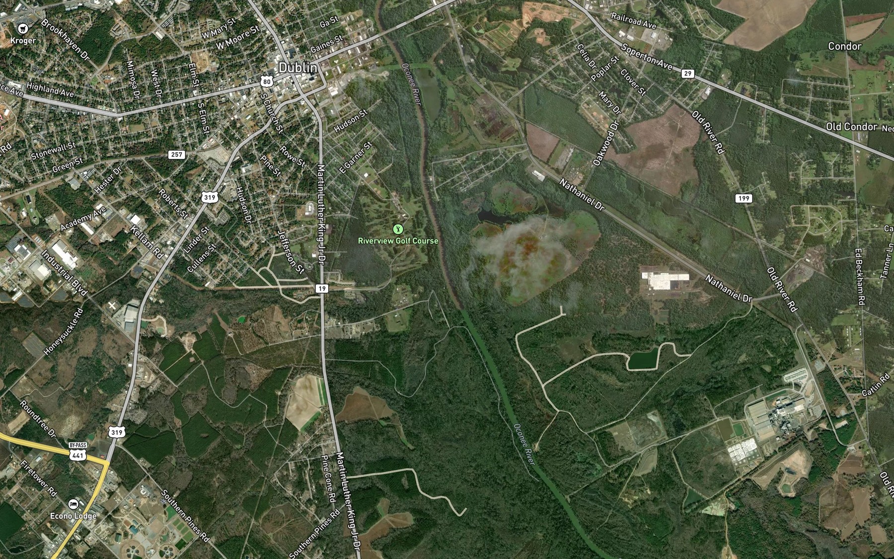 Satellite map of the Long Branch