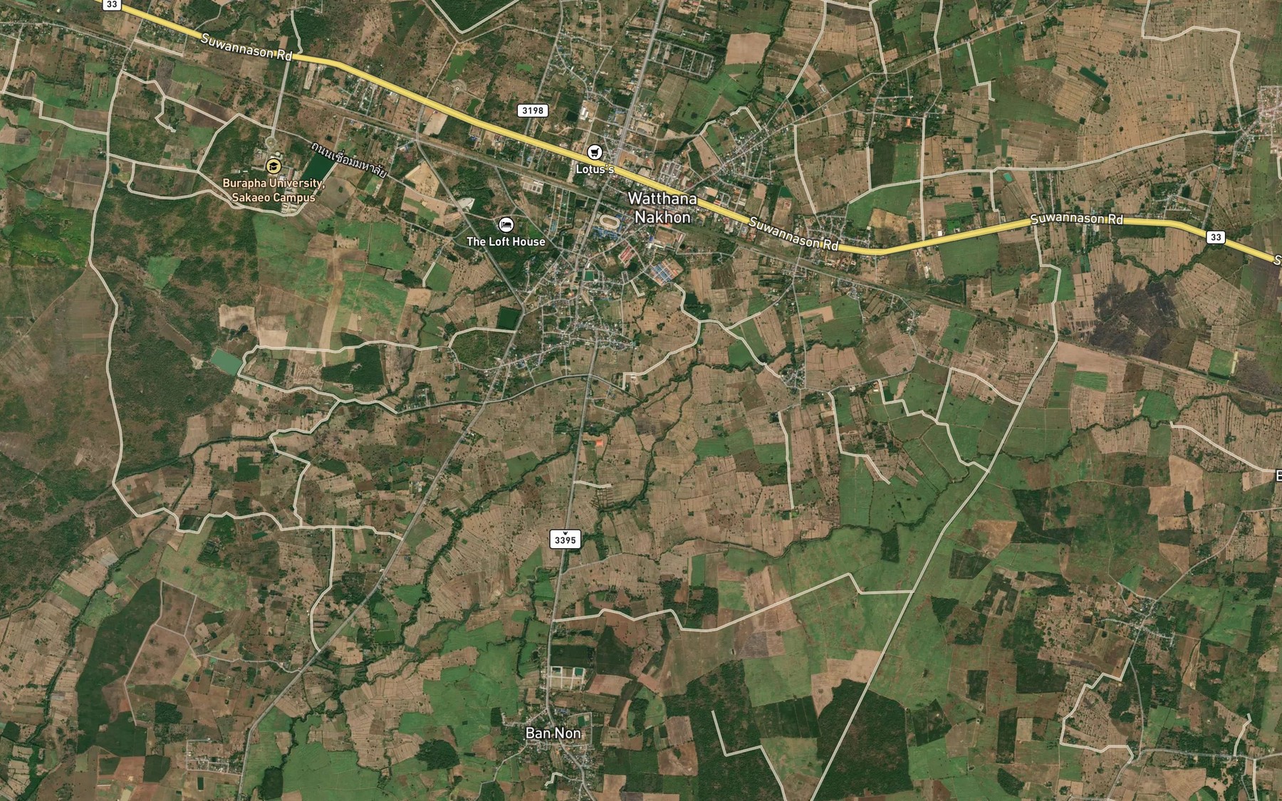 Satellite map of the Huai Phraya Nak