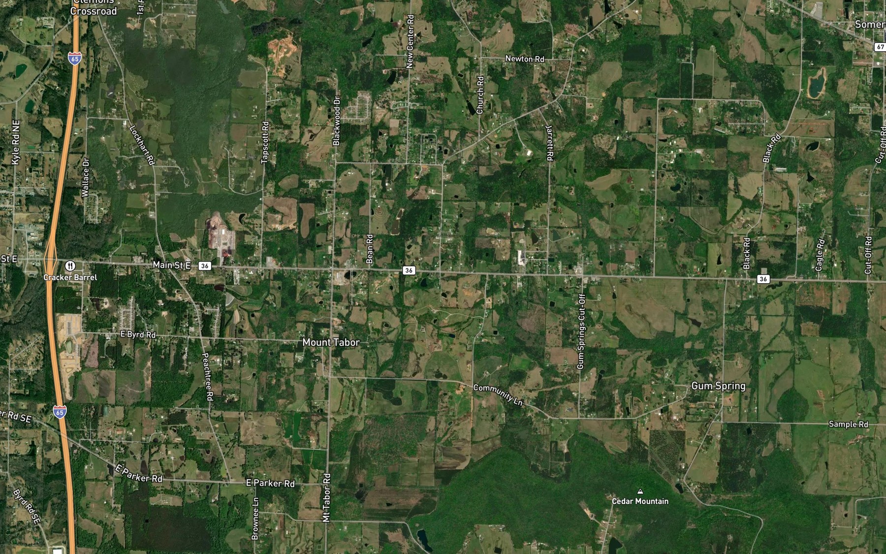 Satellite map of the Turney Spring