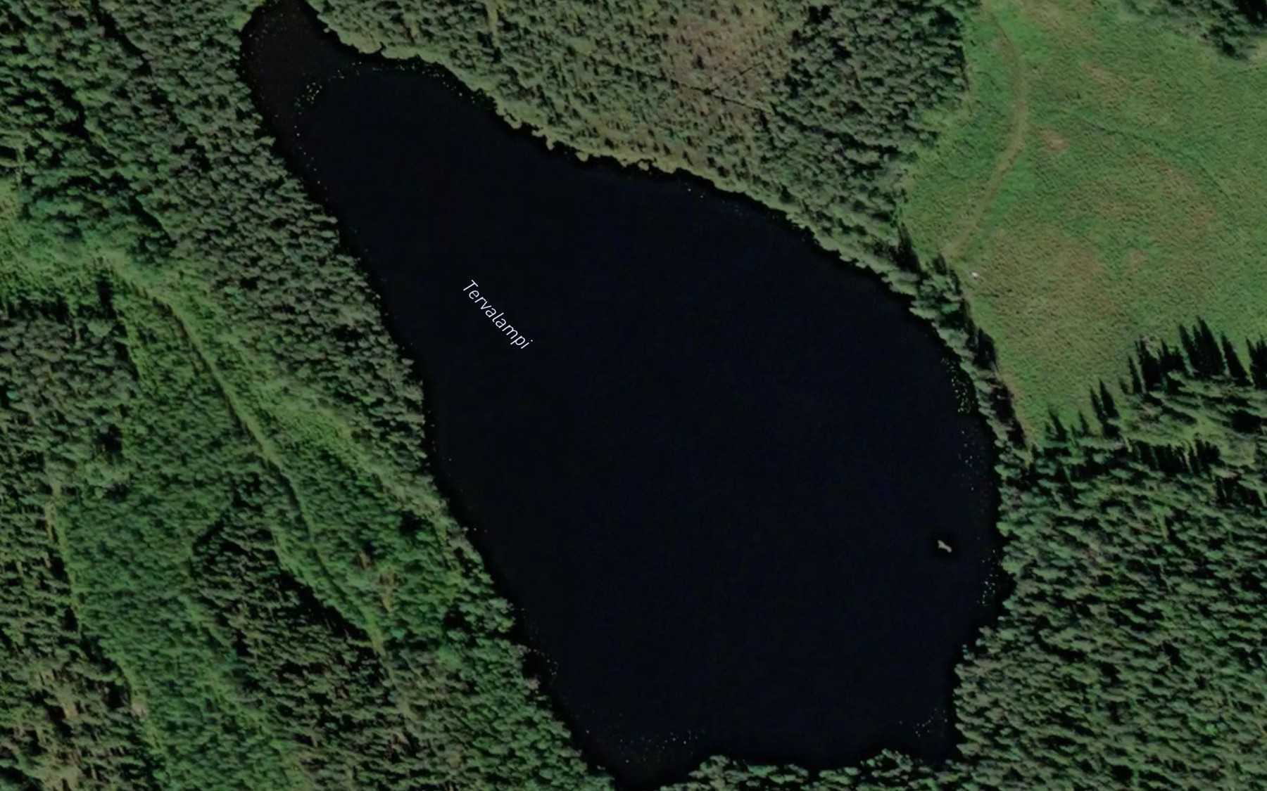 Satellite map of the Tervalampi
