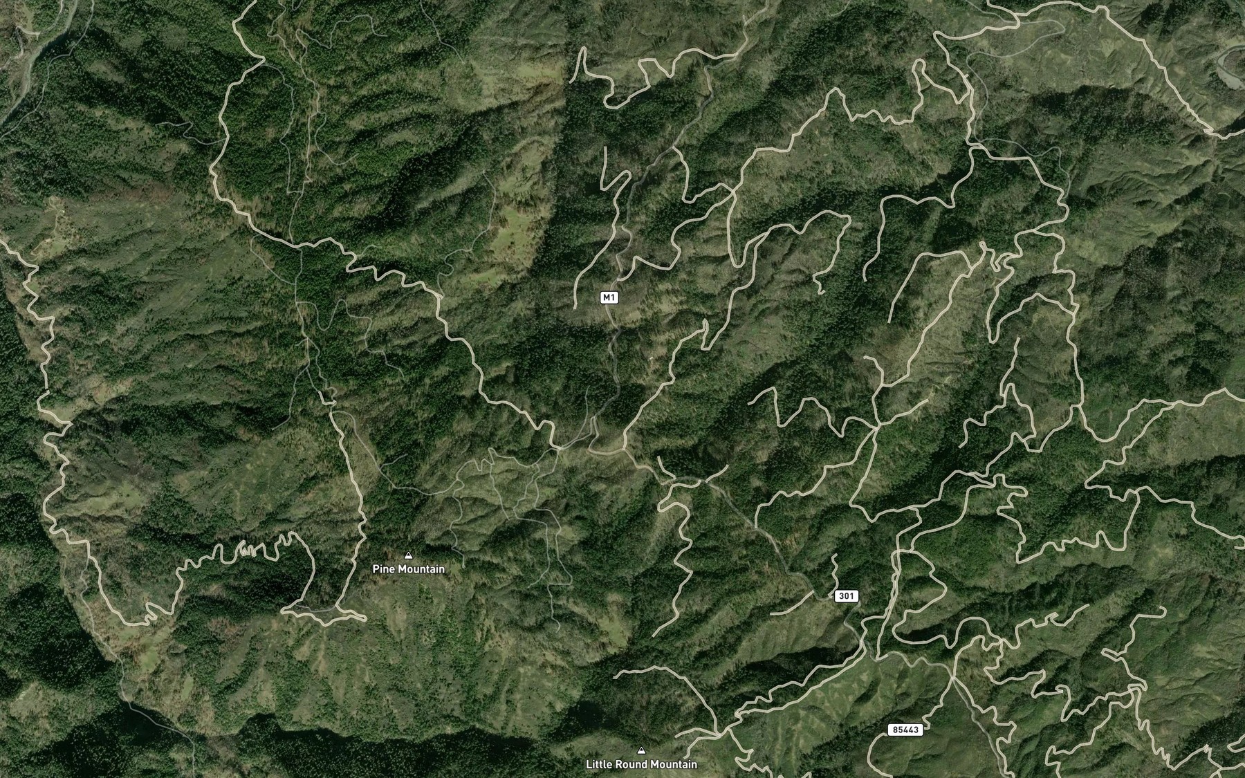 Satellite map of the Violet Spring