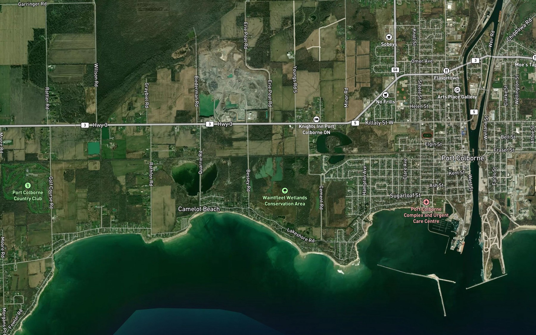 Satellite map of the The Clay Pits