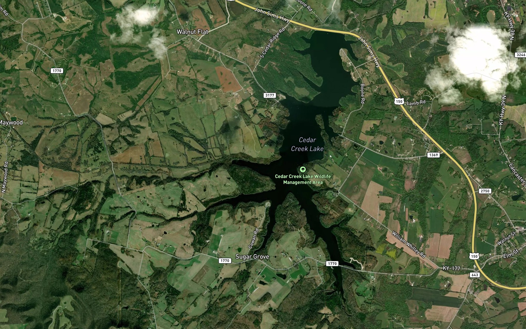 Satellite map of the Spot 6