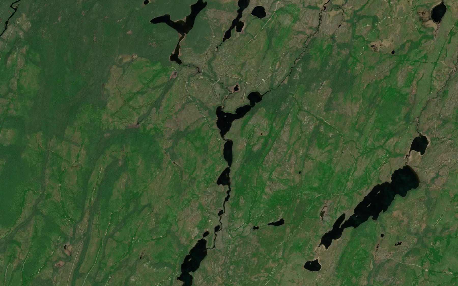 Satellite map of the Lac des Sylvains