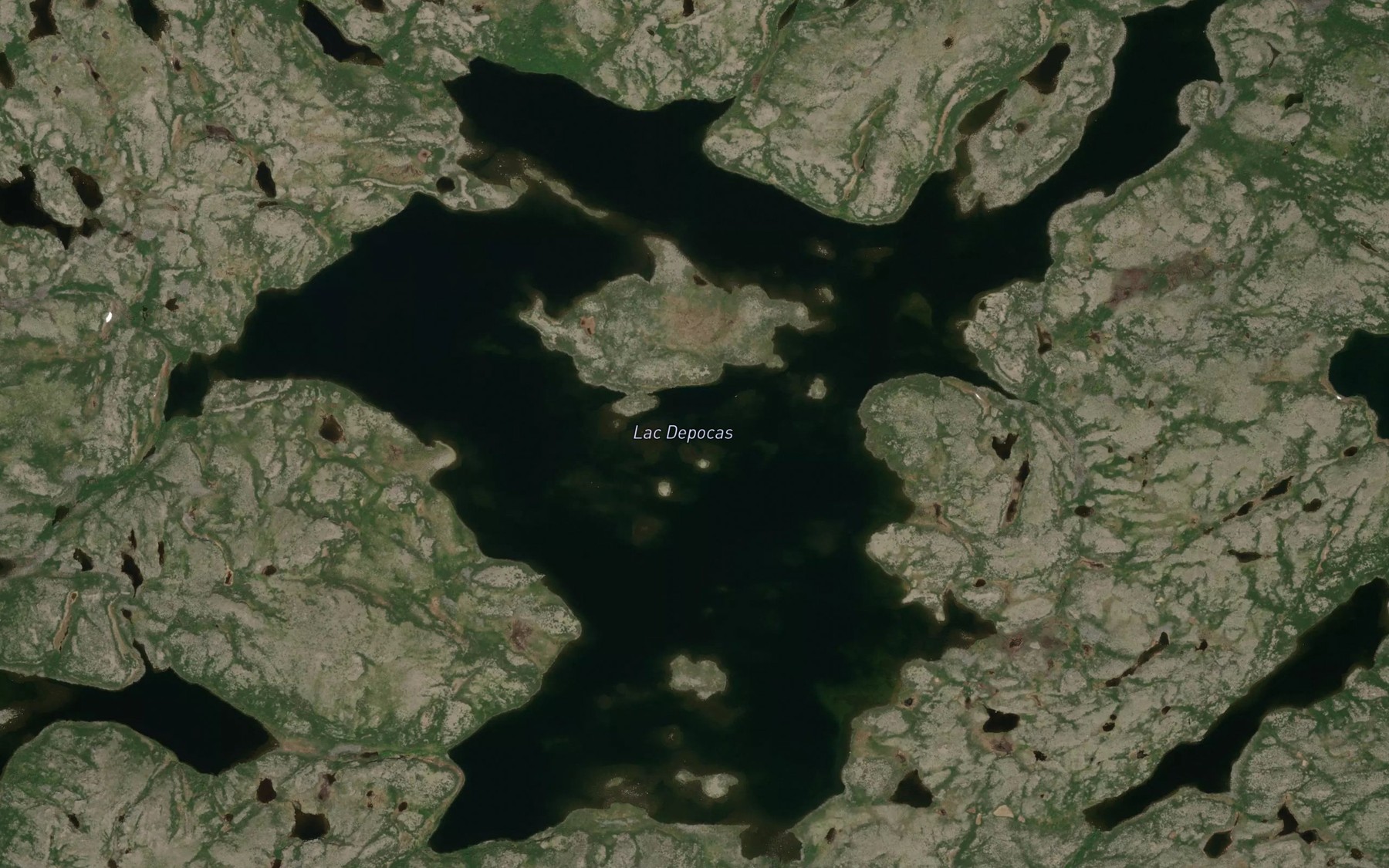 Satellite map of the Lac Depocas