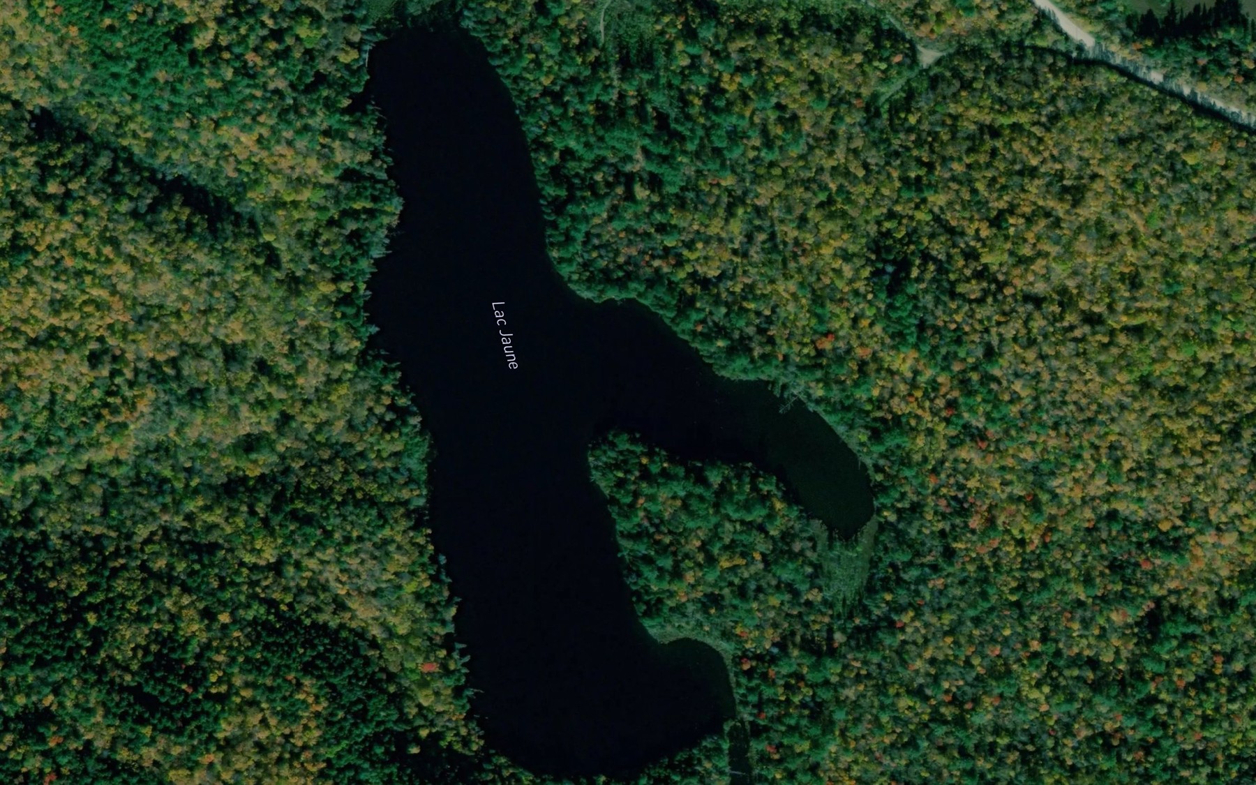 Satellite map of the Lac Jaune