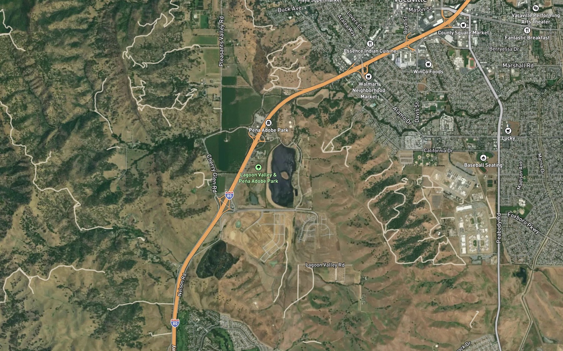 Satellite map of the Lagoon