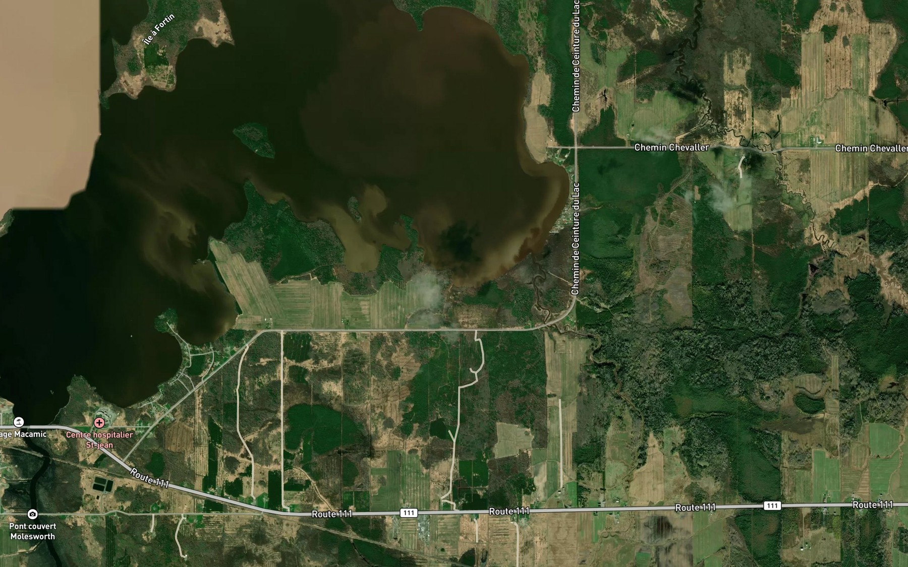 Satellite map of the Cours d'eau Morissette