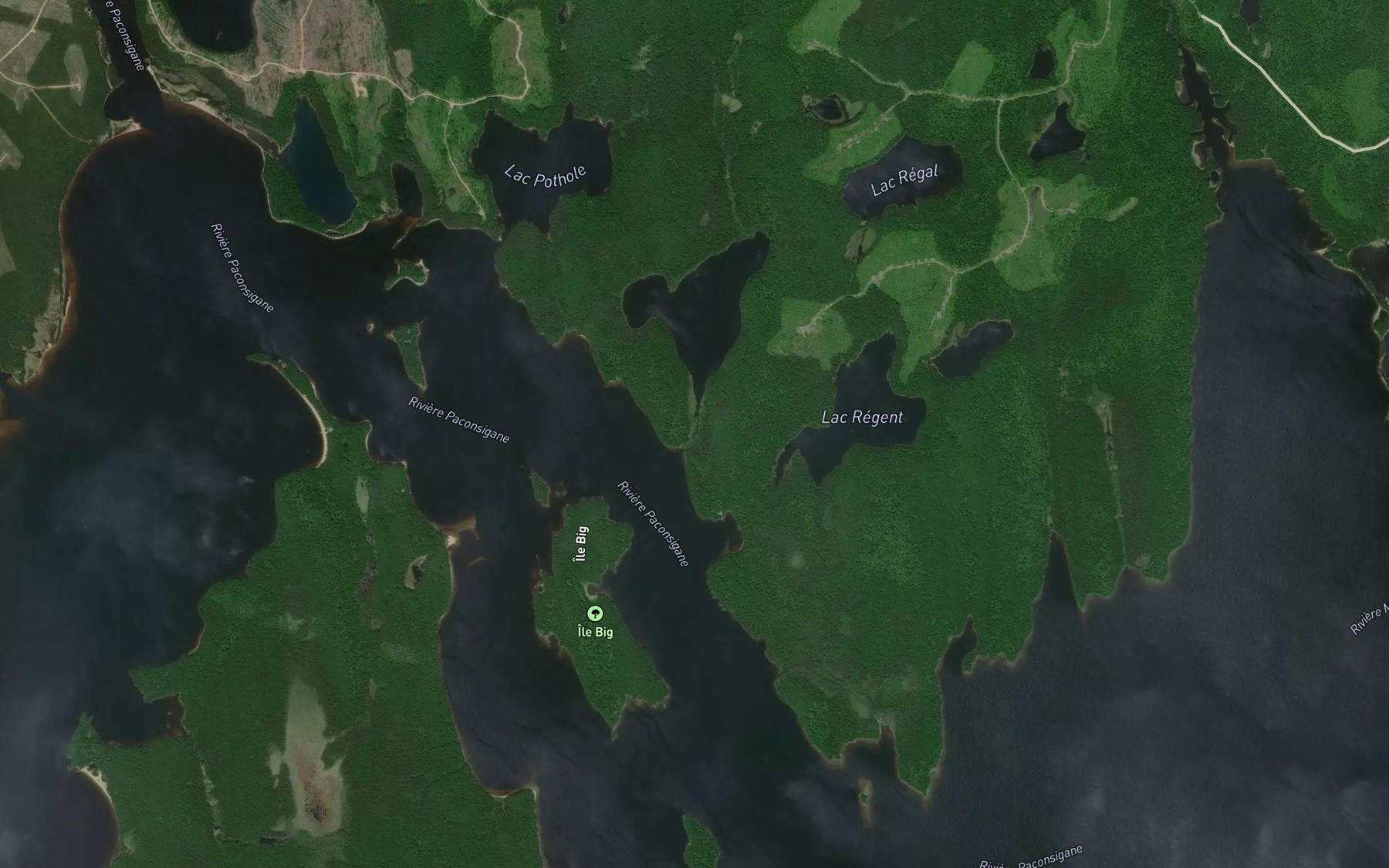 Satellite map of the Ruisseau Numero Deux