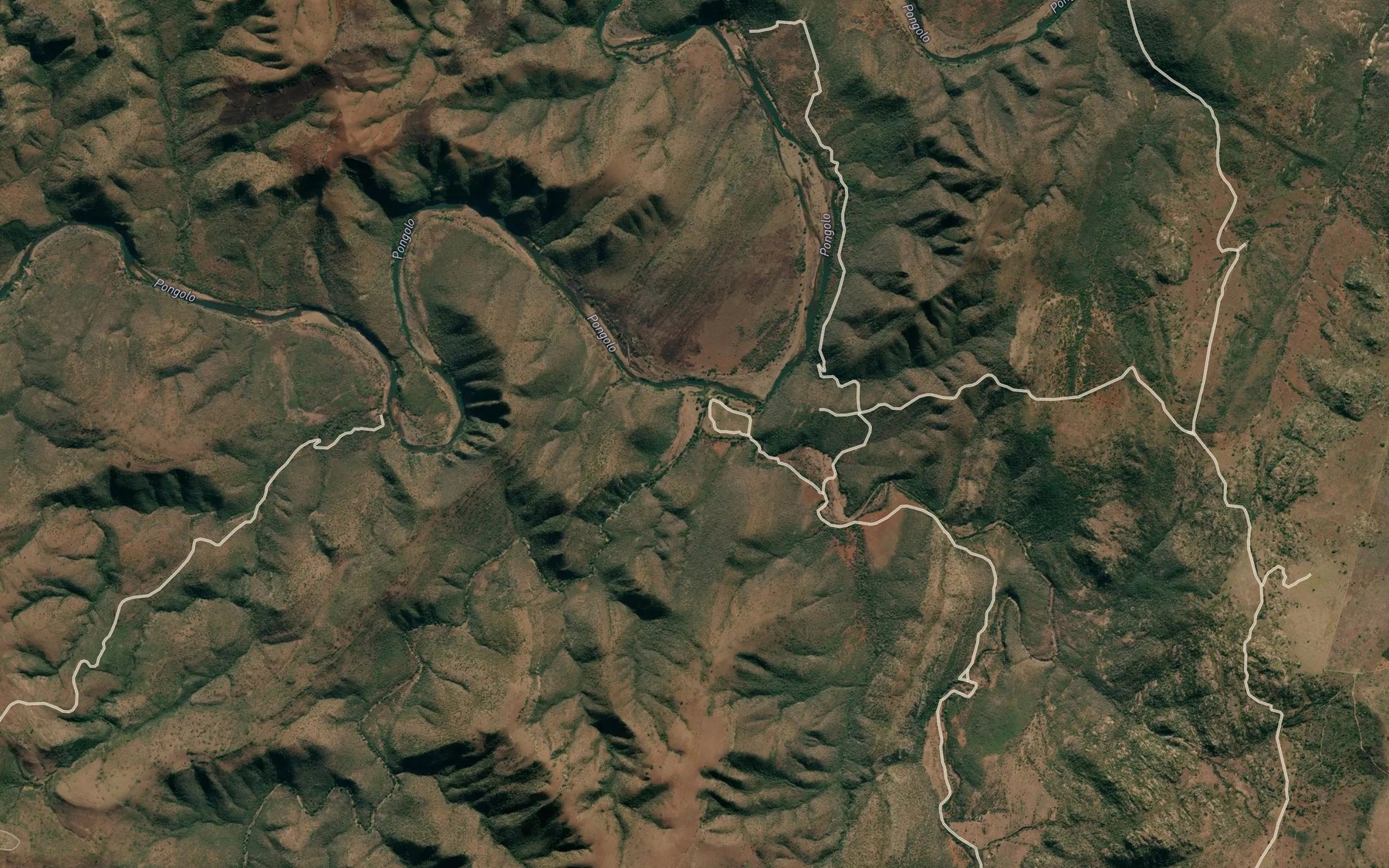 Satellite map of the Mhulumbela