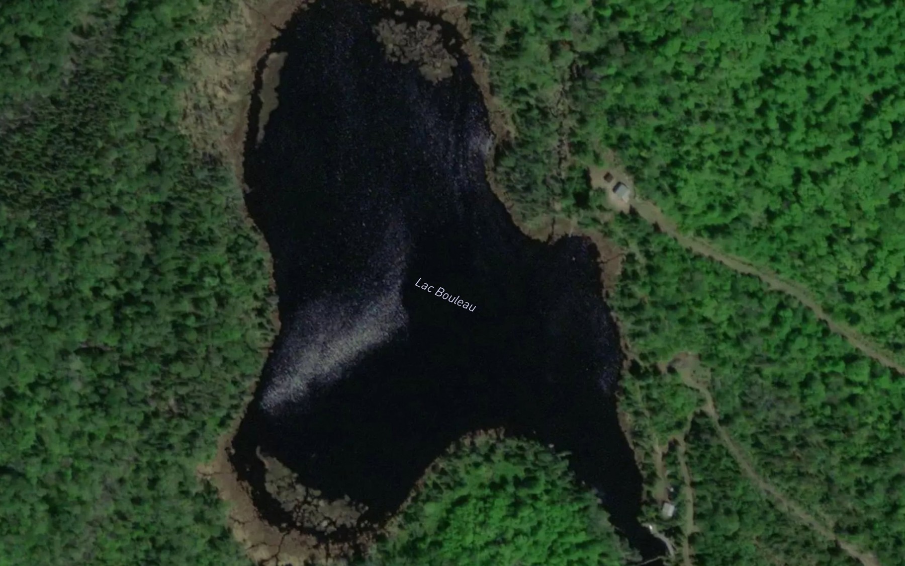 Satellite map of the Lac Bouleau