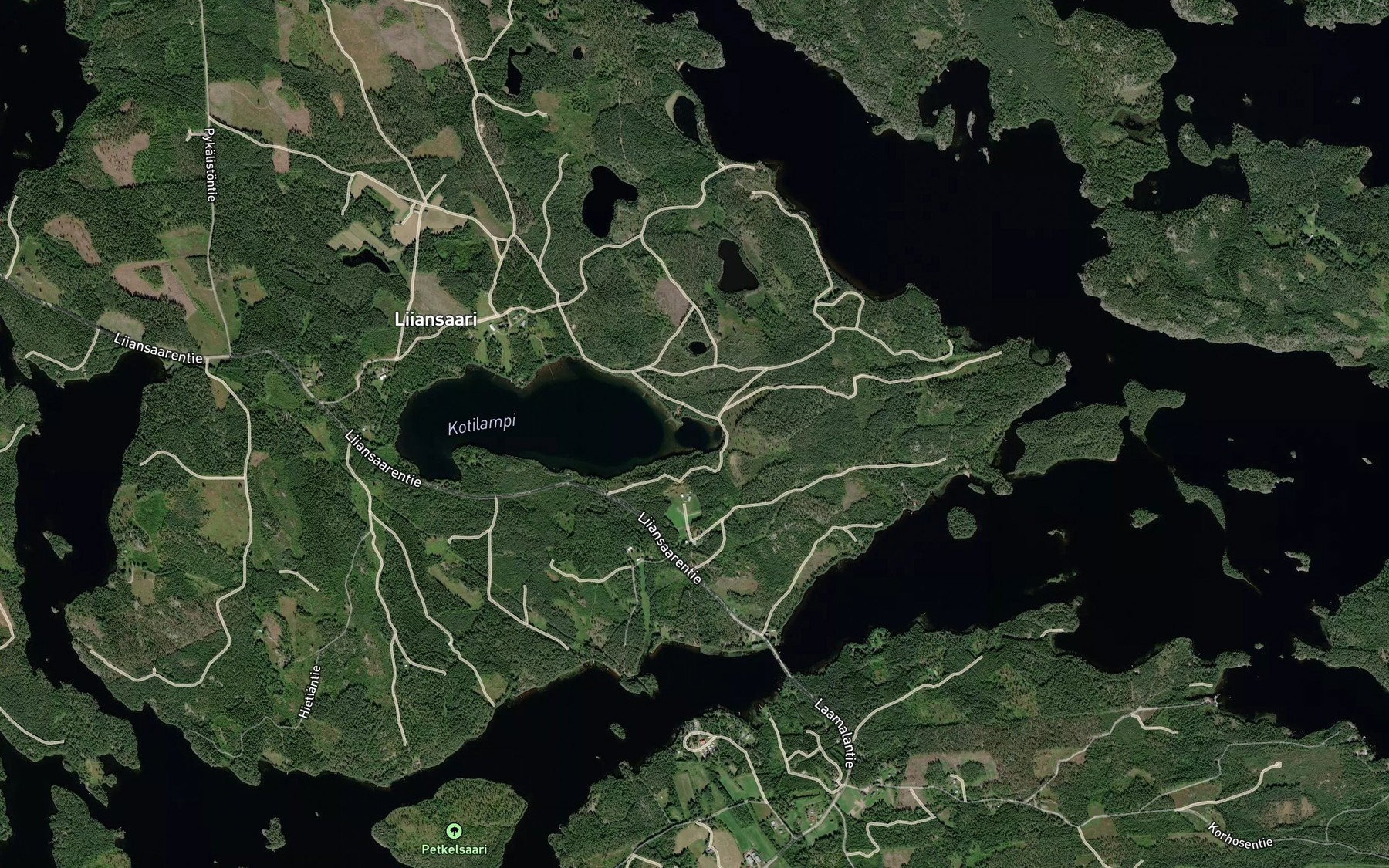 Satellite map of the Kuikkolahti