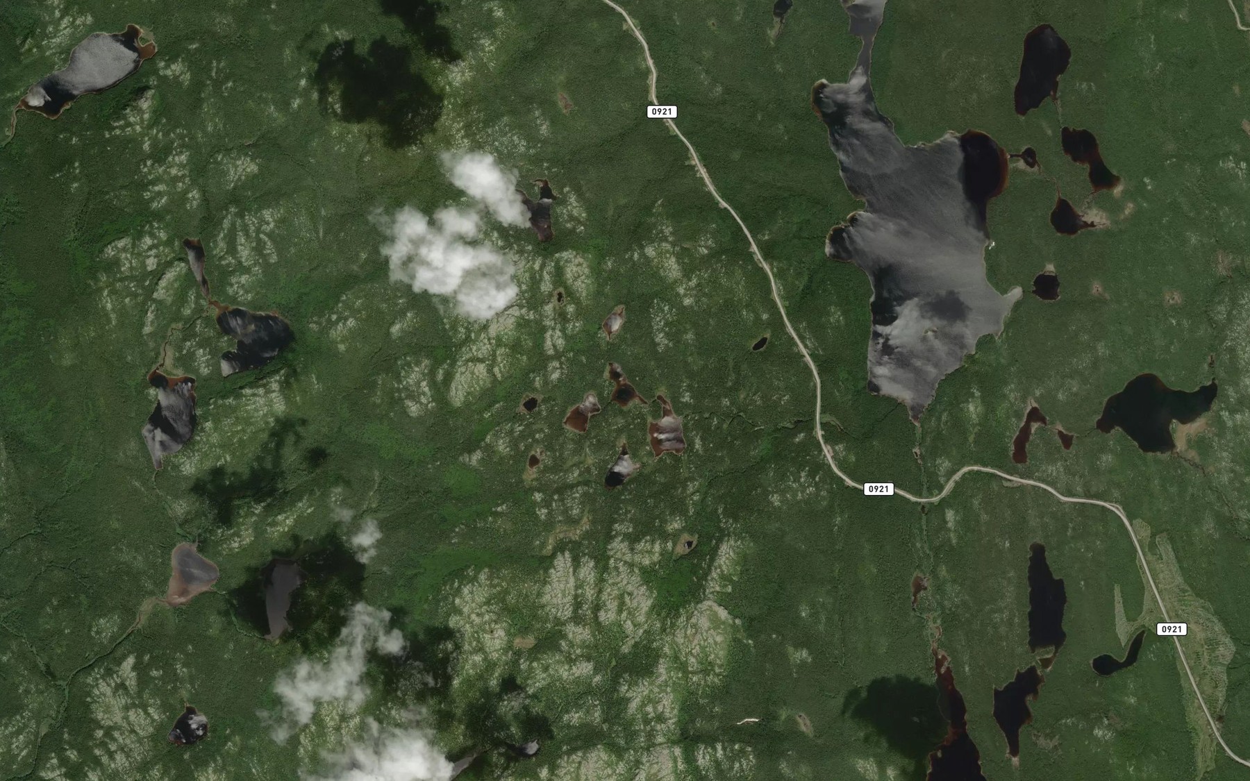 Satellite map of the Lac Vivesac